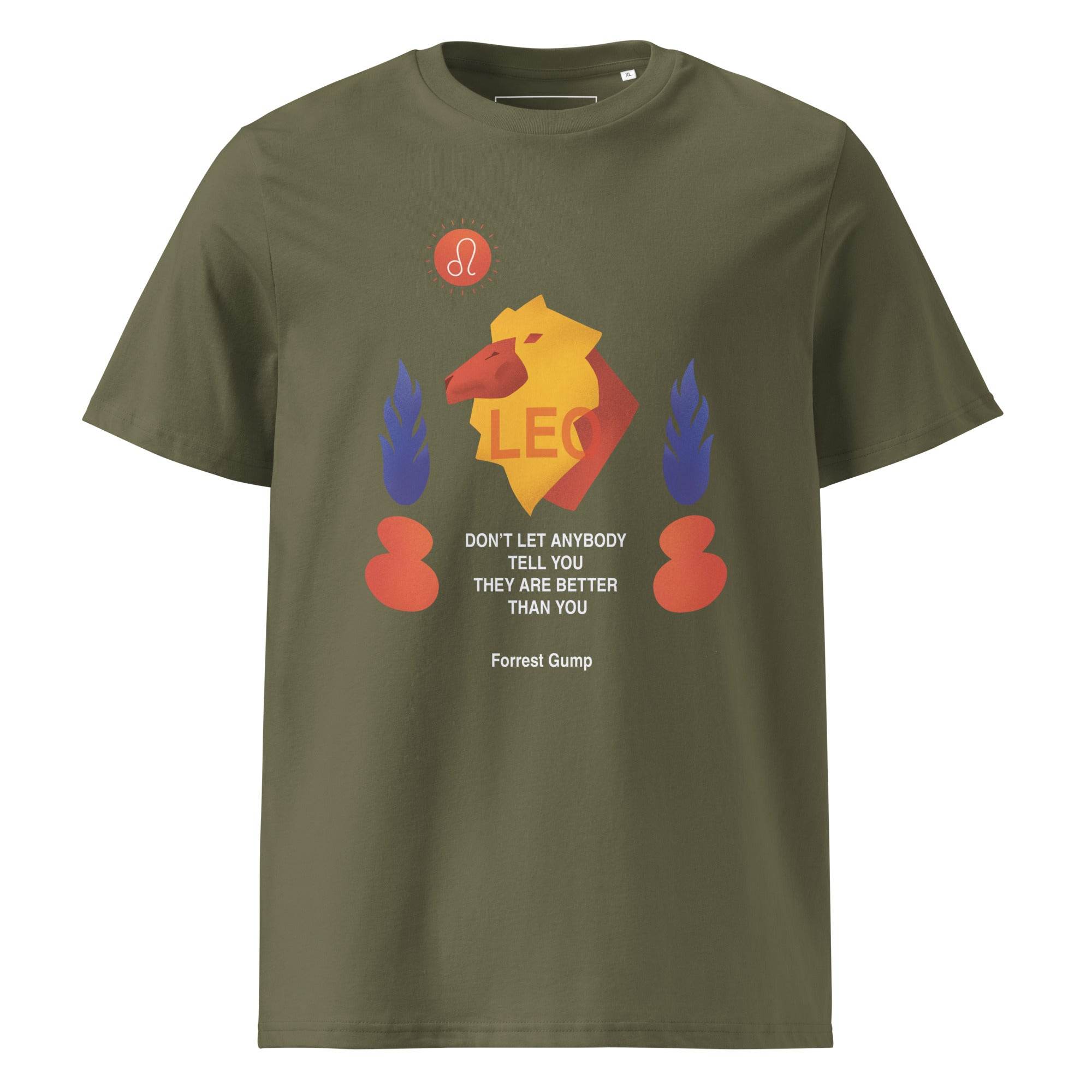 Leo Unisex Organic Cotton T-Shirt - Forrest Gump Edition -