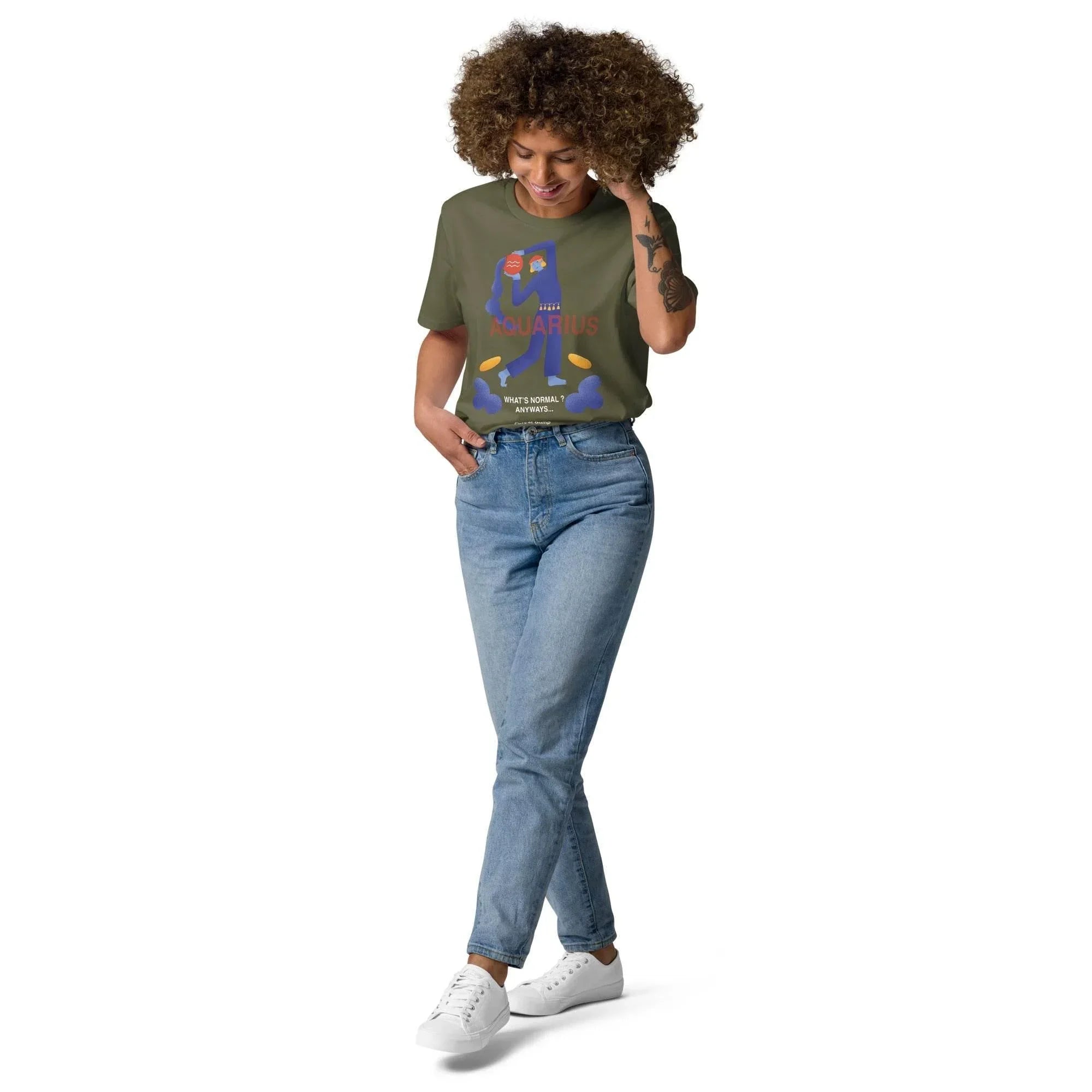 Aquarius Unisex Organic Cotton T-Shirt - Forrest Gump Edition (New Layout) - KOOMQUAT