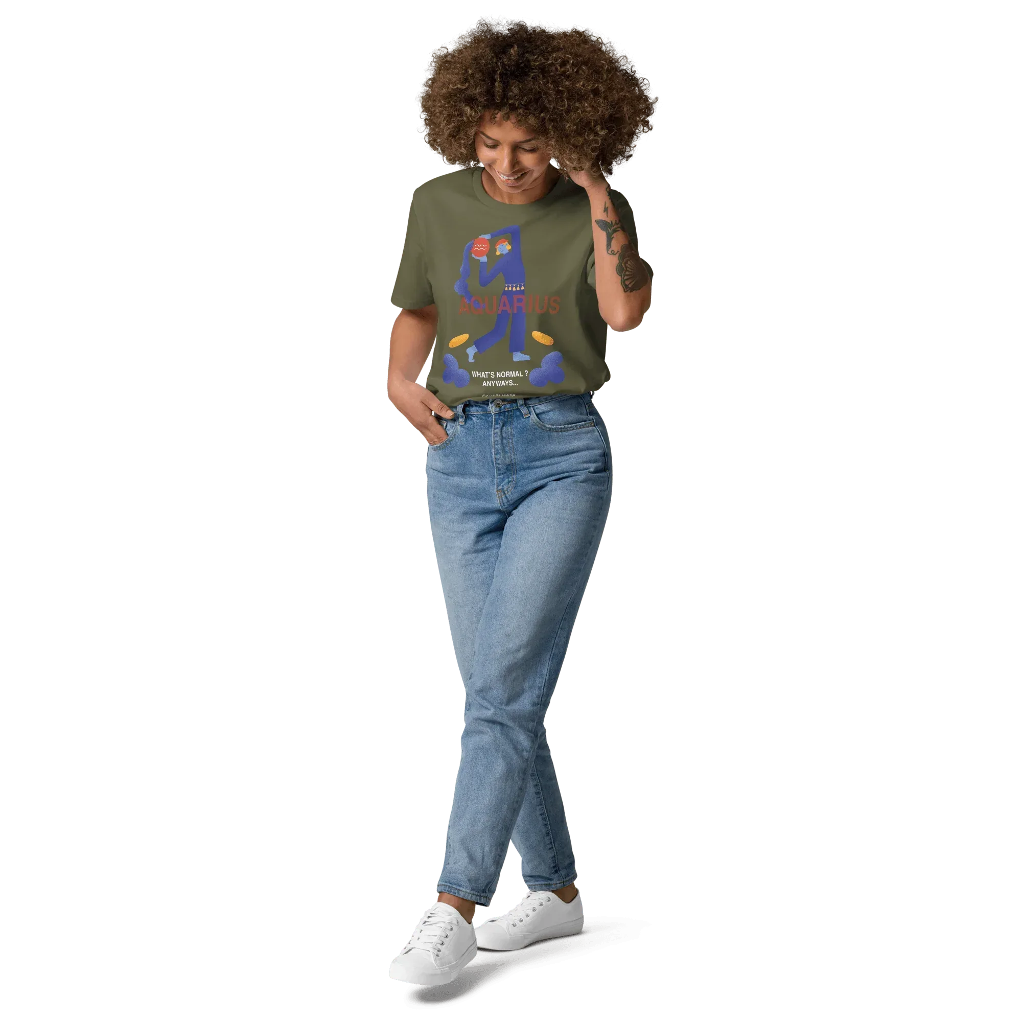 Aquarius Unisex Organic Cotton T-Shirt - Forrest Gump Edition (New Layout) - KOOMQUAT