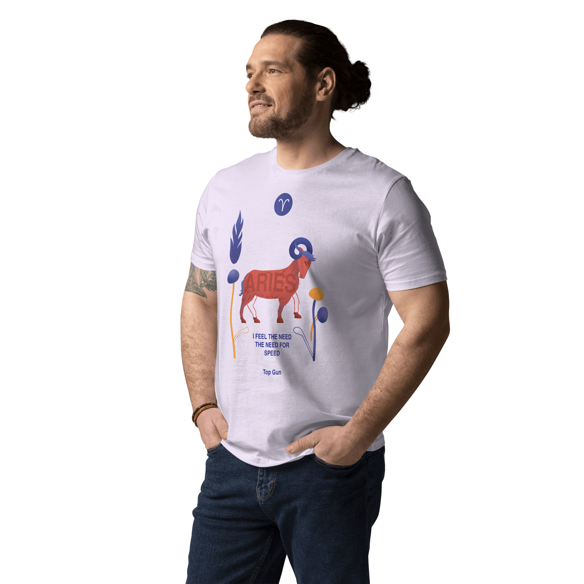 ARIES Unisex Organic Cotton T-Shirt Top Gun - Edition -