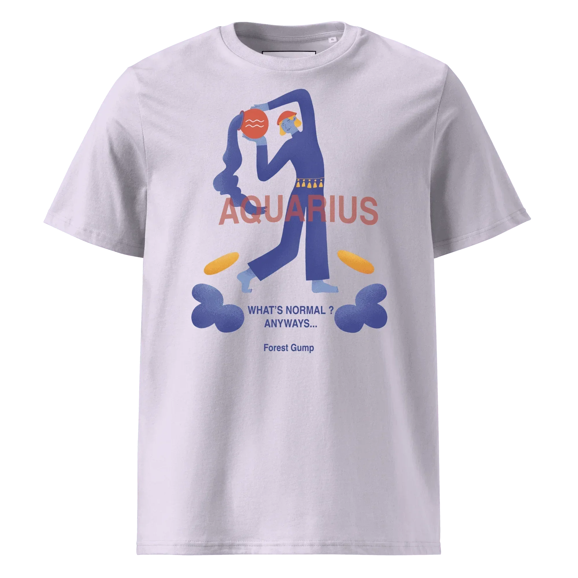 Aquarius Unisex Organic Cotton T-Shirt - Forrest Gump Edition (New Layout) - KOOMQUAT