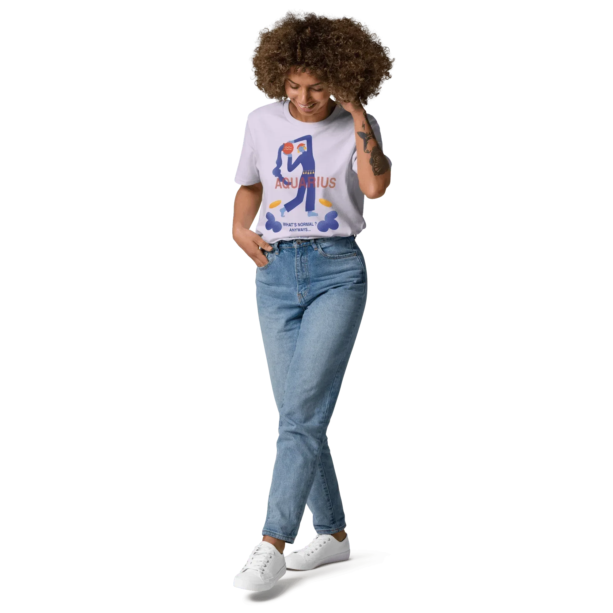 Aquarius Unisex Organic Cotton T-Shirt - Forrest Gump Edition (New Layout) - KOOMQUAT