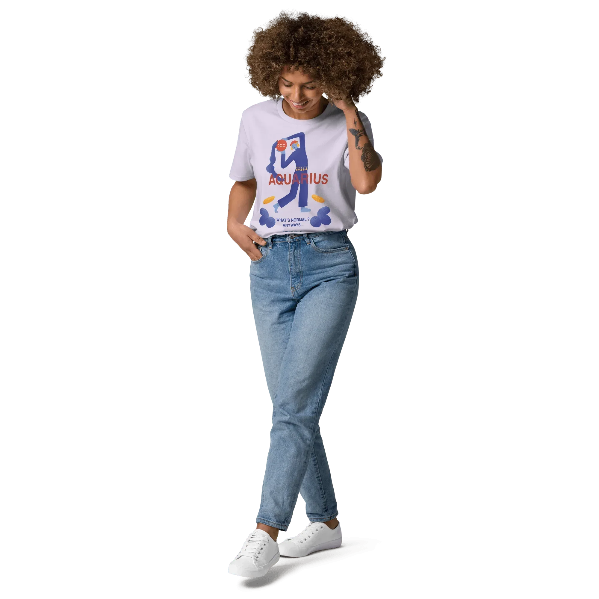 Aquarius Unisex Organic Cotton T-Shirt - Forrest Gump Edition (New Layout) - KOOMQUAT