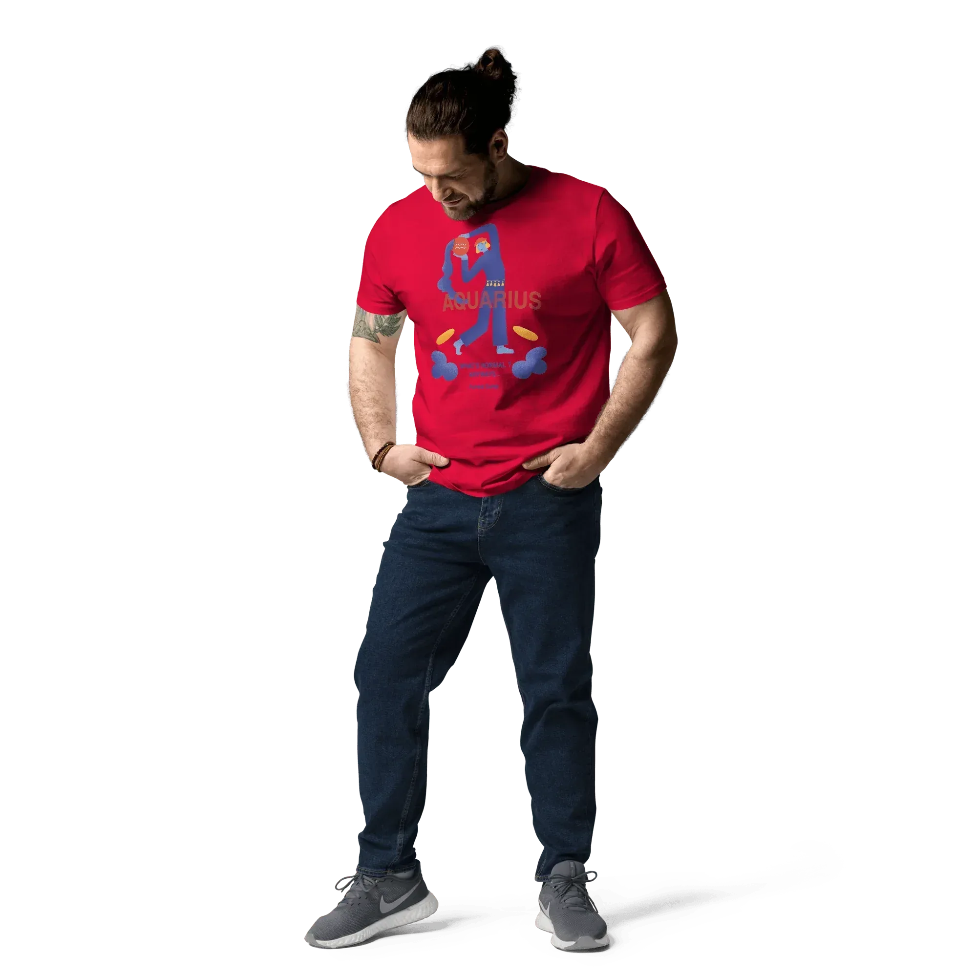 Aquarius Unisex Organic Cotton T-Shirt - Forrest Gump Edition (New Layout) - KOOMQUAT