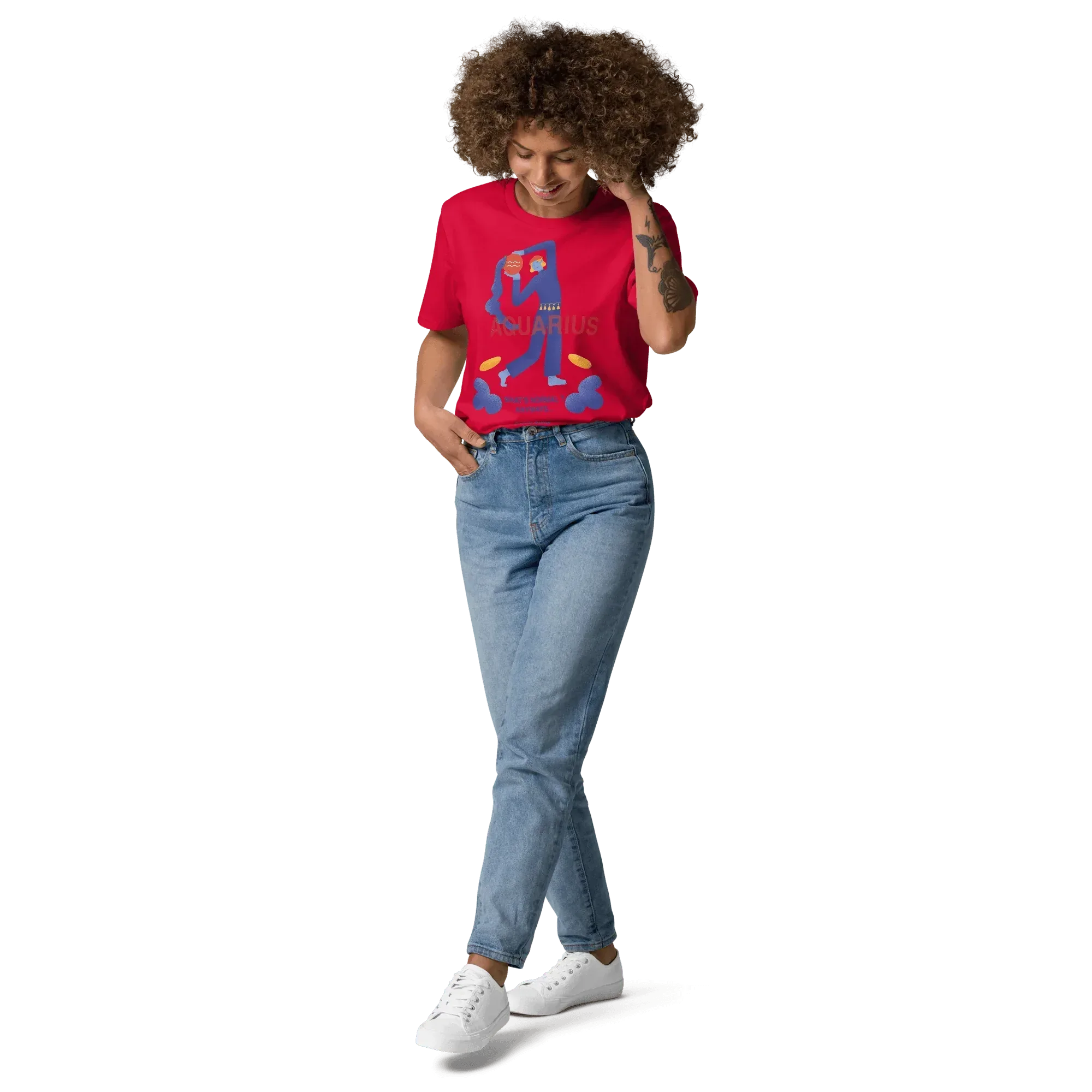 Aquarius Unisex Organic Cotton T-Shirt - Forrest Gump Edition (New Layout) - KOOMQUAT
