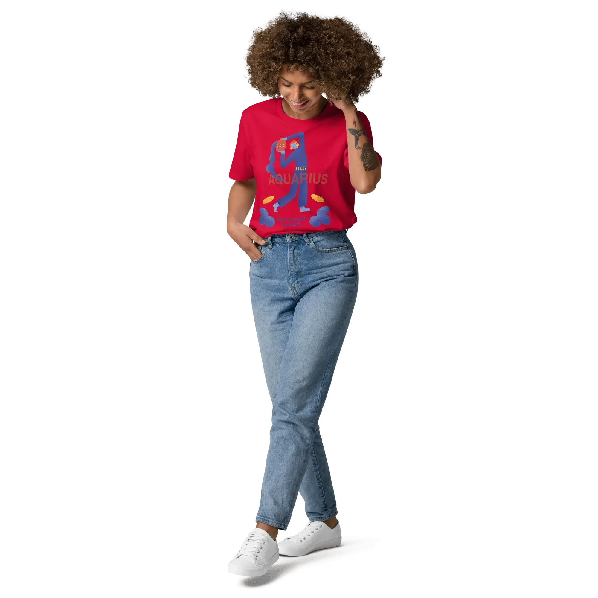 Aquarius Unisex Organic Cotton T-Shirt - Forrest Gump Edition (New Layout) - KOOMQUAT