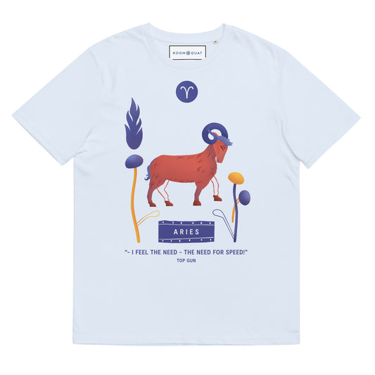 ARIES Unisex organic cotton t-shirt Top Gun