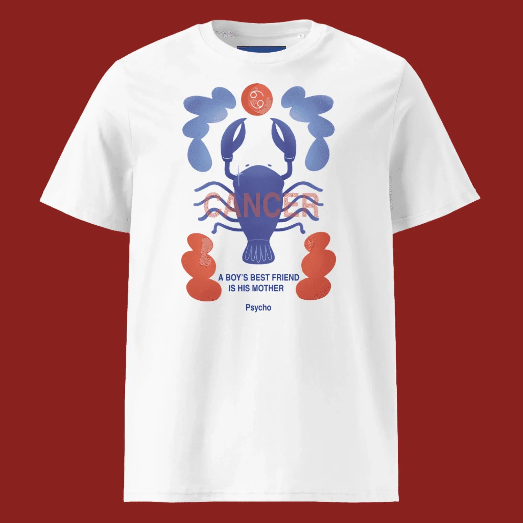 Cancer Unisex Organic Cotton T-Shirt - Psycho Edition - KOOMQUAT