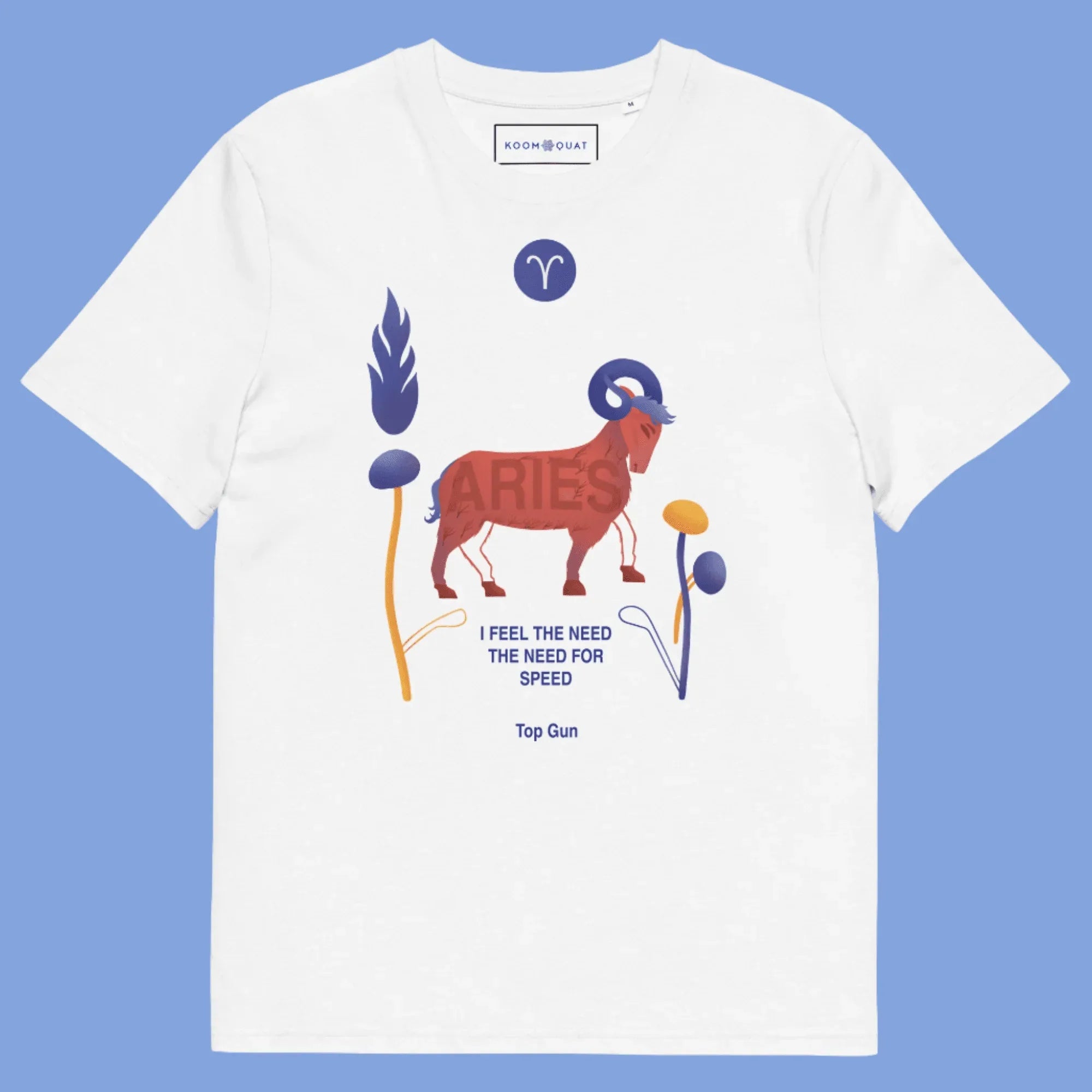 ARIES Unisex Organic Cotton T-Shirt Top Gun - Edition - KOOMQUAT