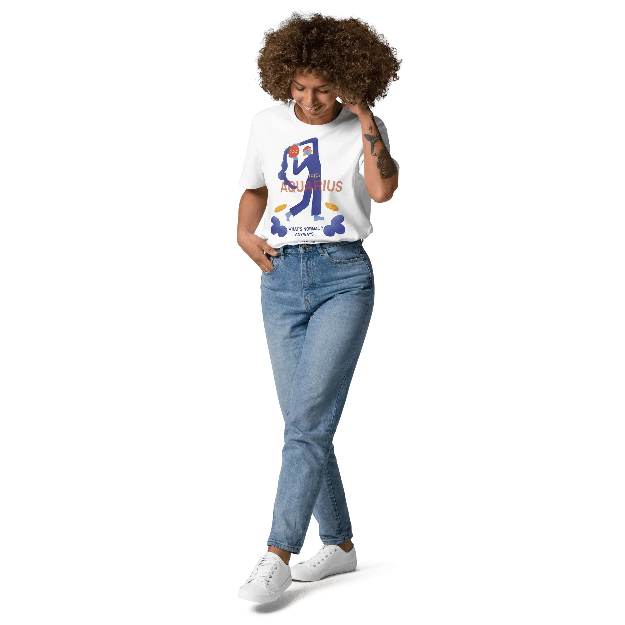 Aquarius Unisex Organic Cotton T-Shirt - Forrest Gump Edition (New Layout) - KOOMQUAT