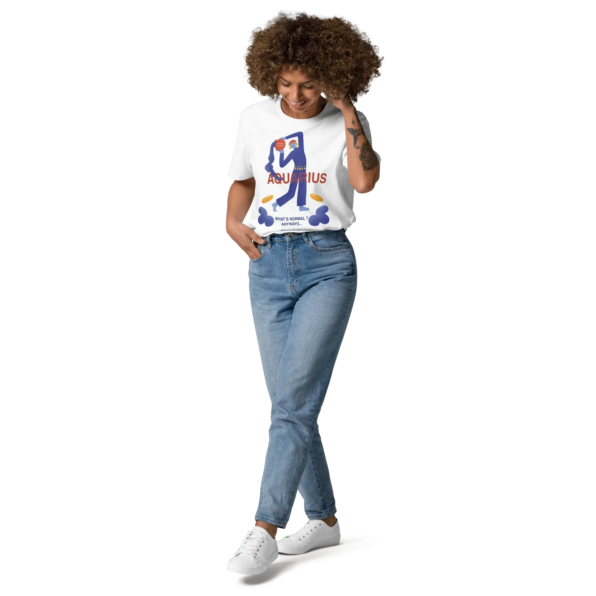 Aquarius Unisex Organic Cotton T-Shirt - Forrest Gump Edition (New Layout) - KOOMQUAT