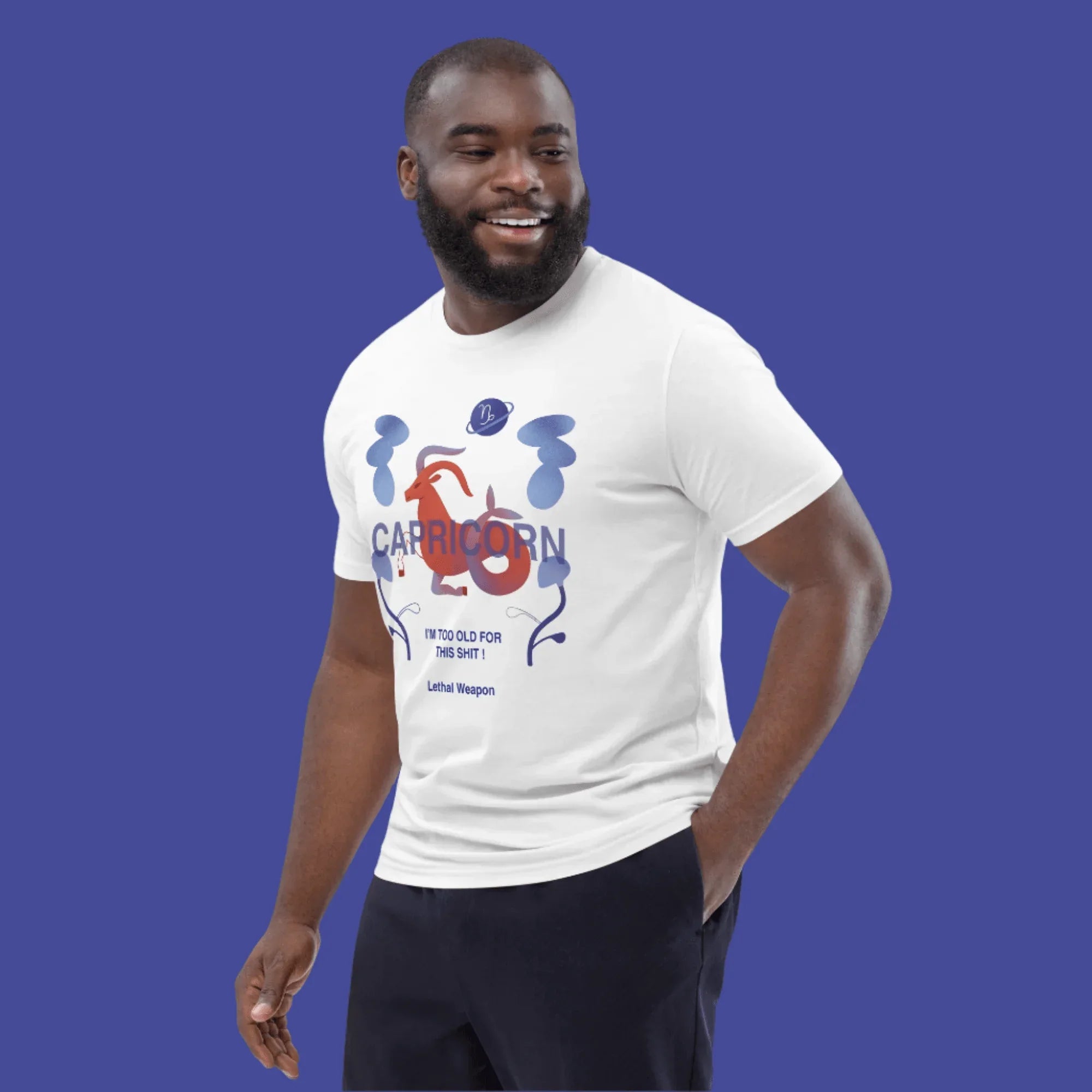 Capricorn Unisex Organic Cotton T-Shirt - Lethal Weapon Edition - KOOMQUAT