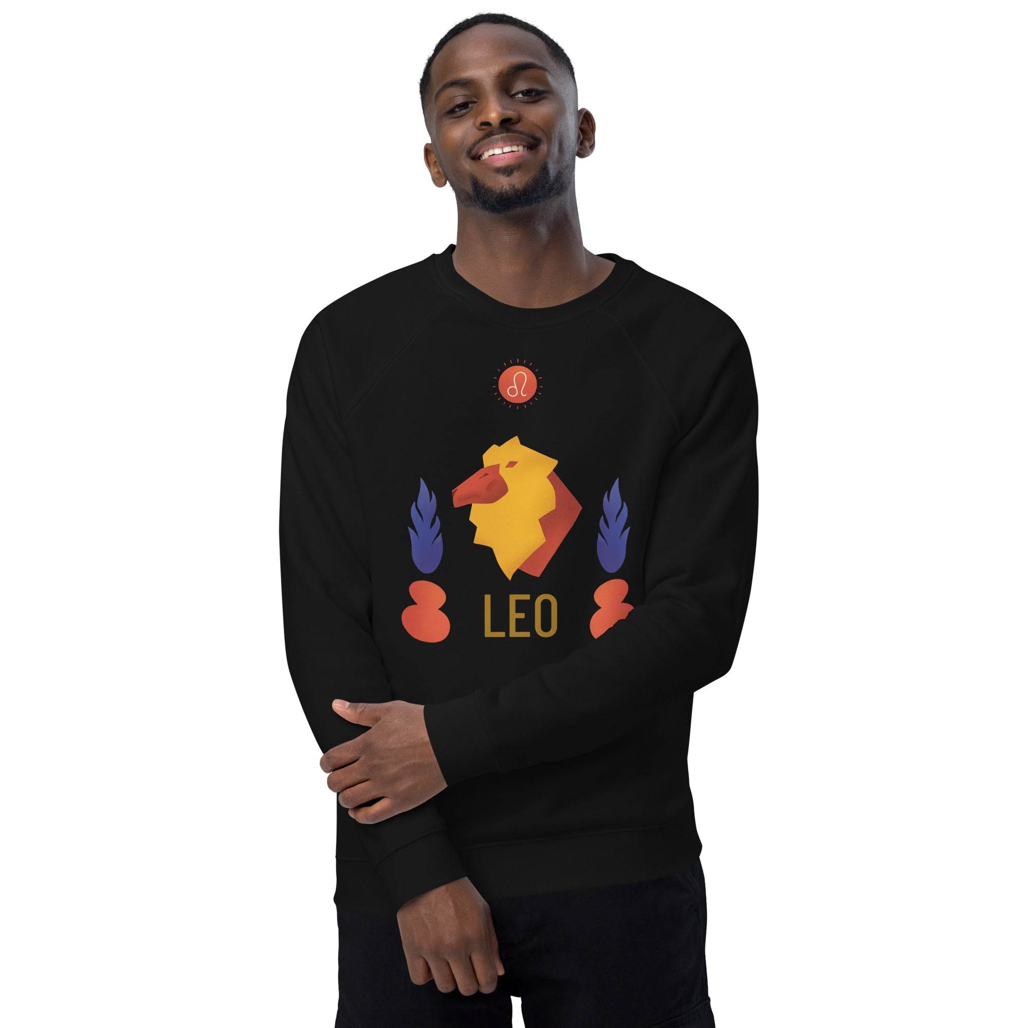 Leo Unisex Organic Raglan Sweatshirt - Raw Edition -
