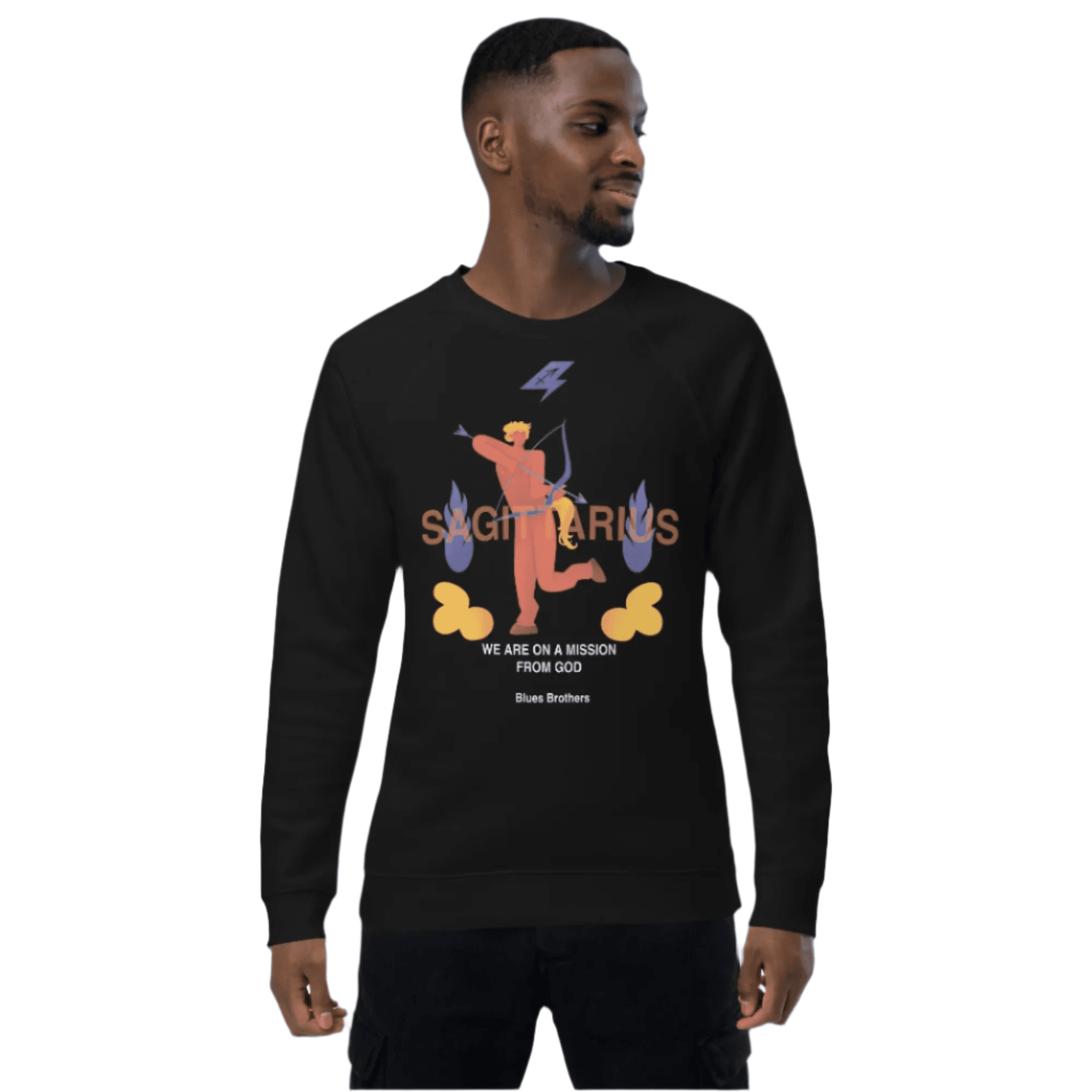 Sagittarius Unisex Organic Raglan Sweatshirt - The Blues Brothers Edition -