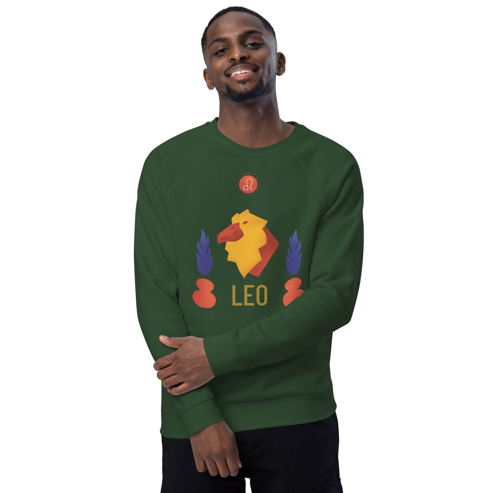Leo Unisex Organic Raglan Sweatshirt - Raw Edition -