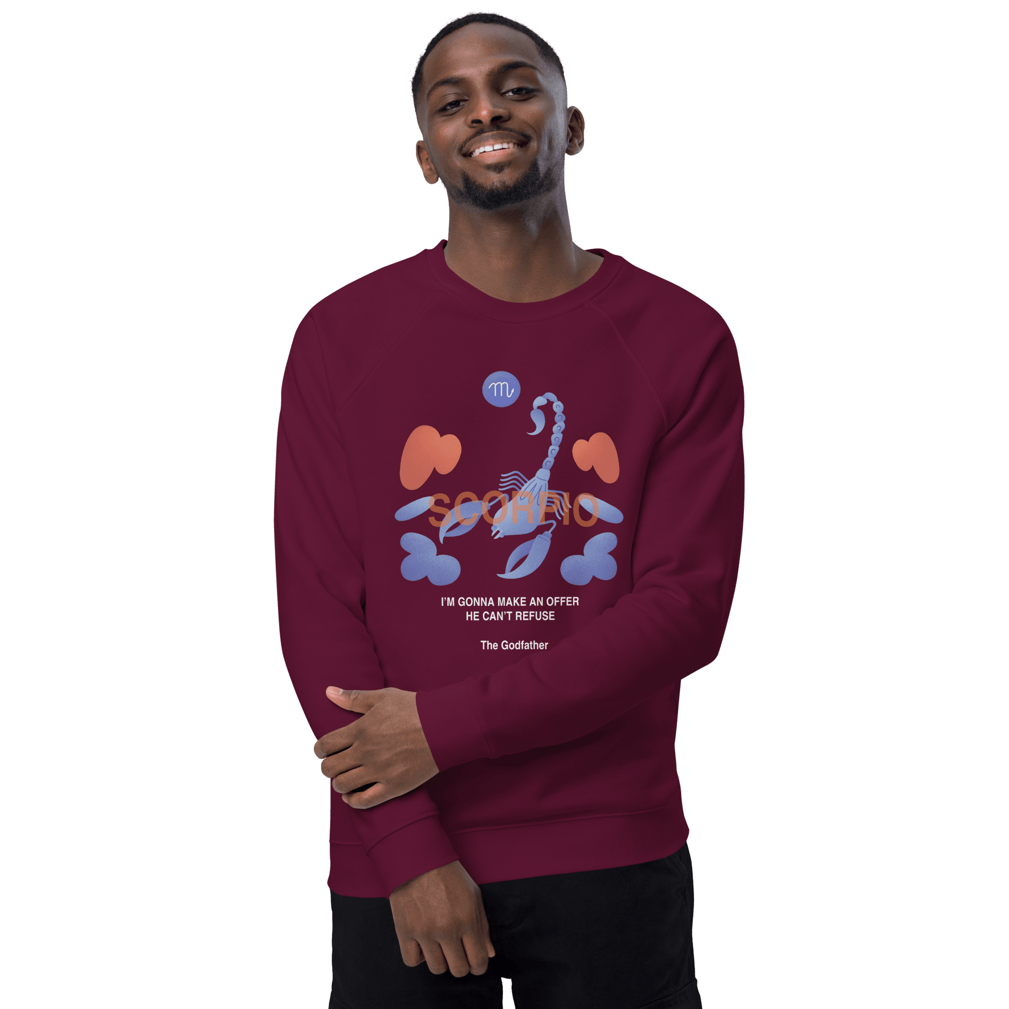 Scorpio Unisex Organic Raglan Sweatshirt - Godfather B Edition -