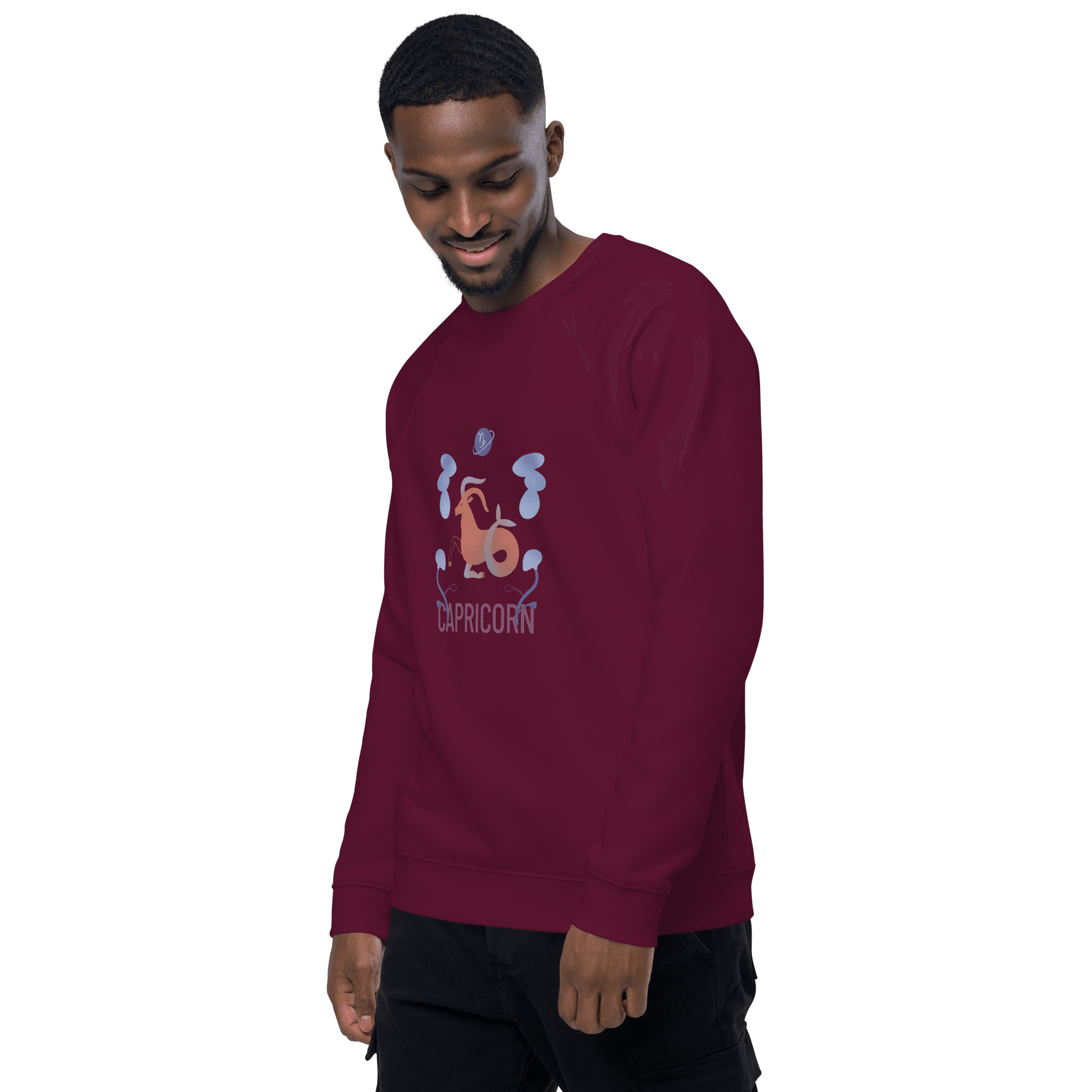 Capricorn Unisex Organic Raglan Sweatshirt - Raw Edition -