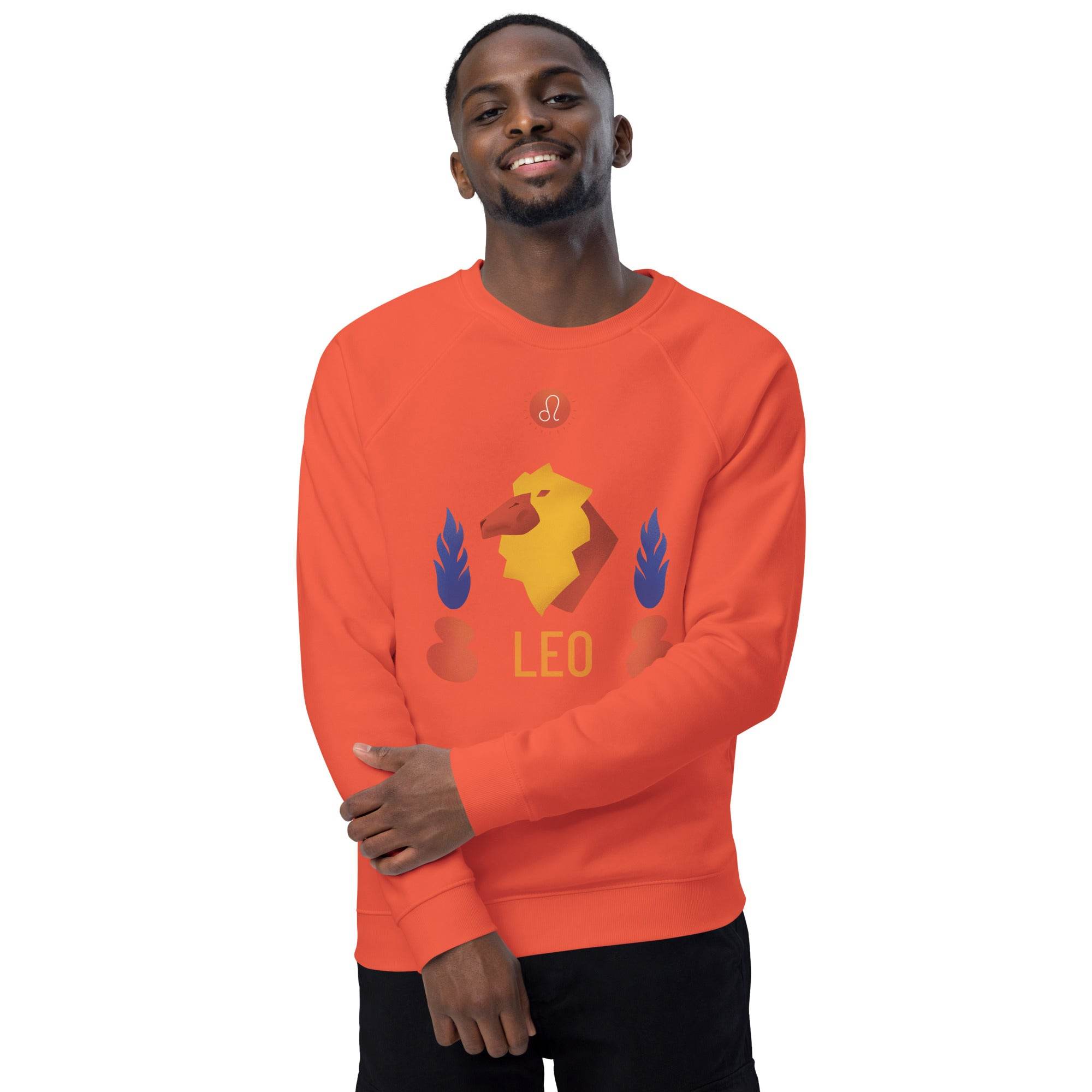 Leo Unisex Organic Raglan Sweatshirt - Raw Edition -