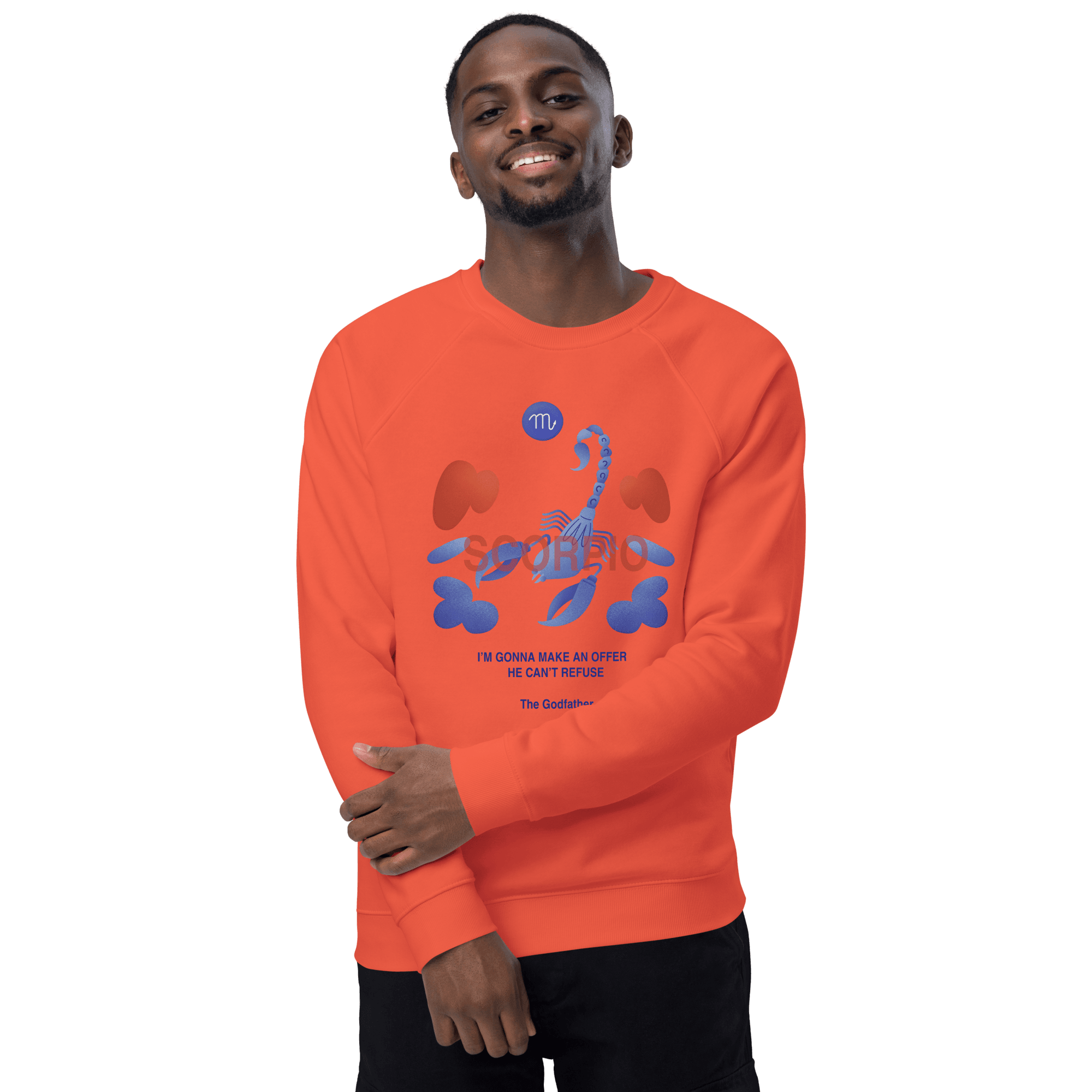 Scorpio Unisex Organic Raglan Sweatshirt - Godfather B Edition -