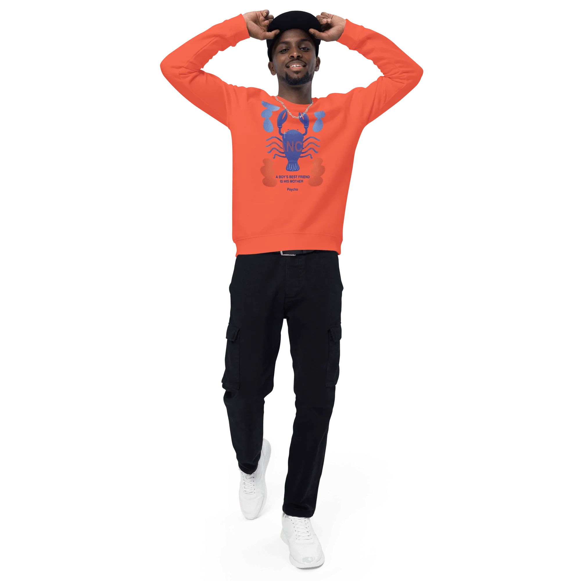 Cancer Unisex Organic Raglan Sweatshirt - Psycho Edition - KOOMQUAT