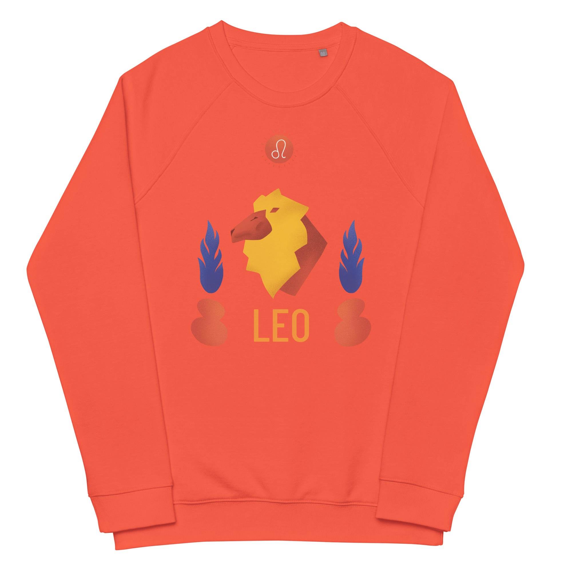 Leo Unisex Organic Raglan Sweatshirt - Raw Edition -