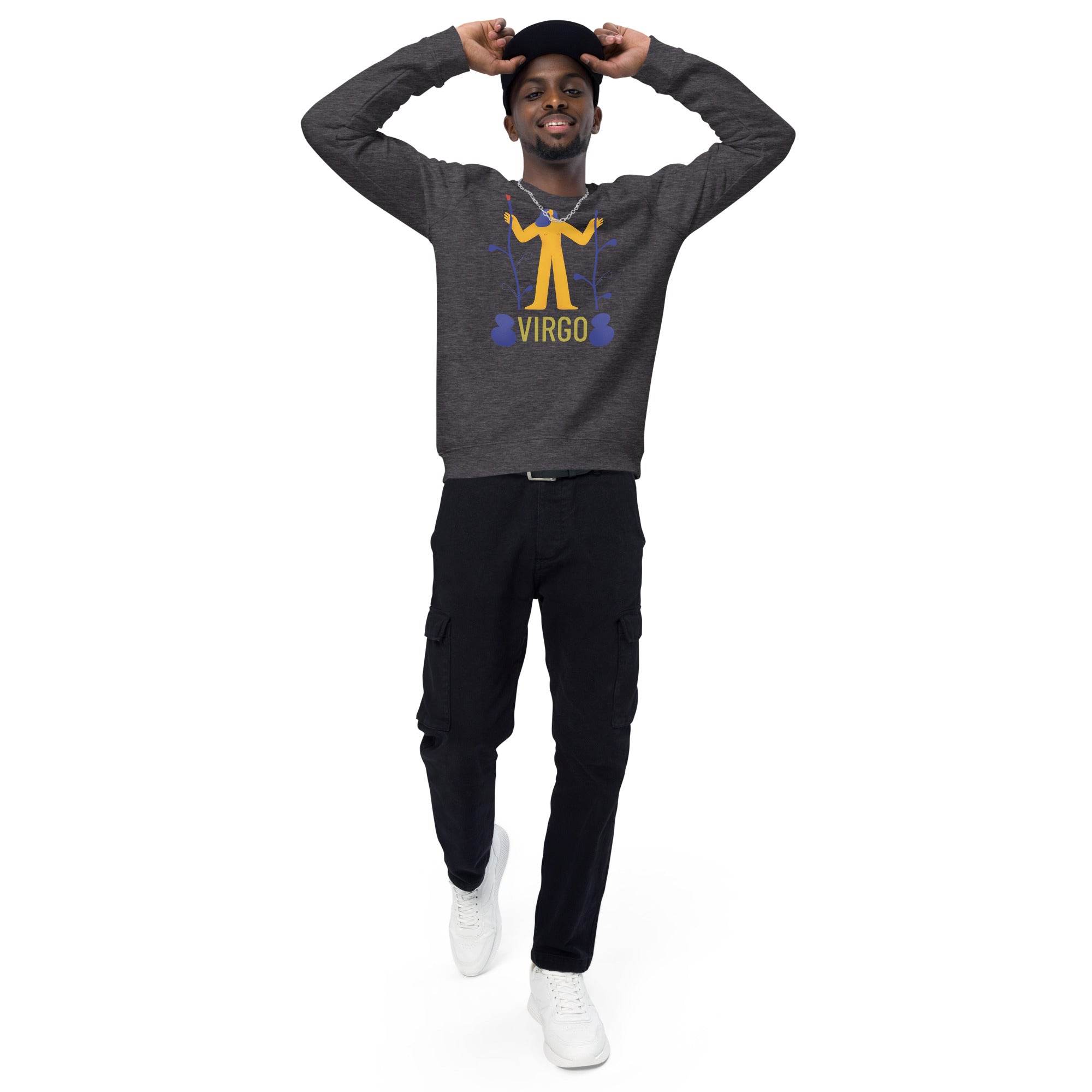 Virgo Unisex Organic Raglan Sweatshirt - Raw Edition -