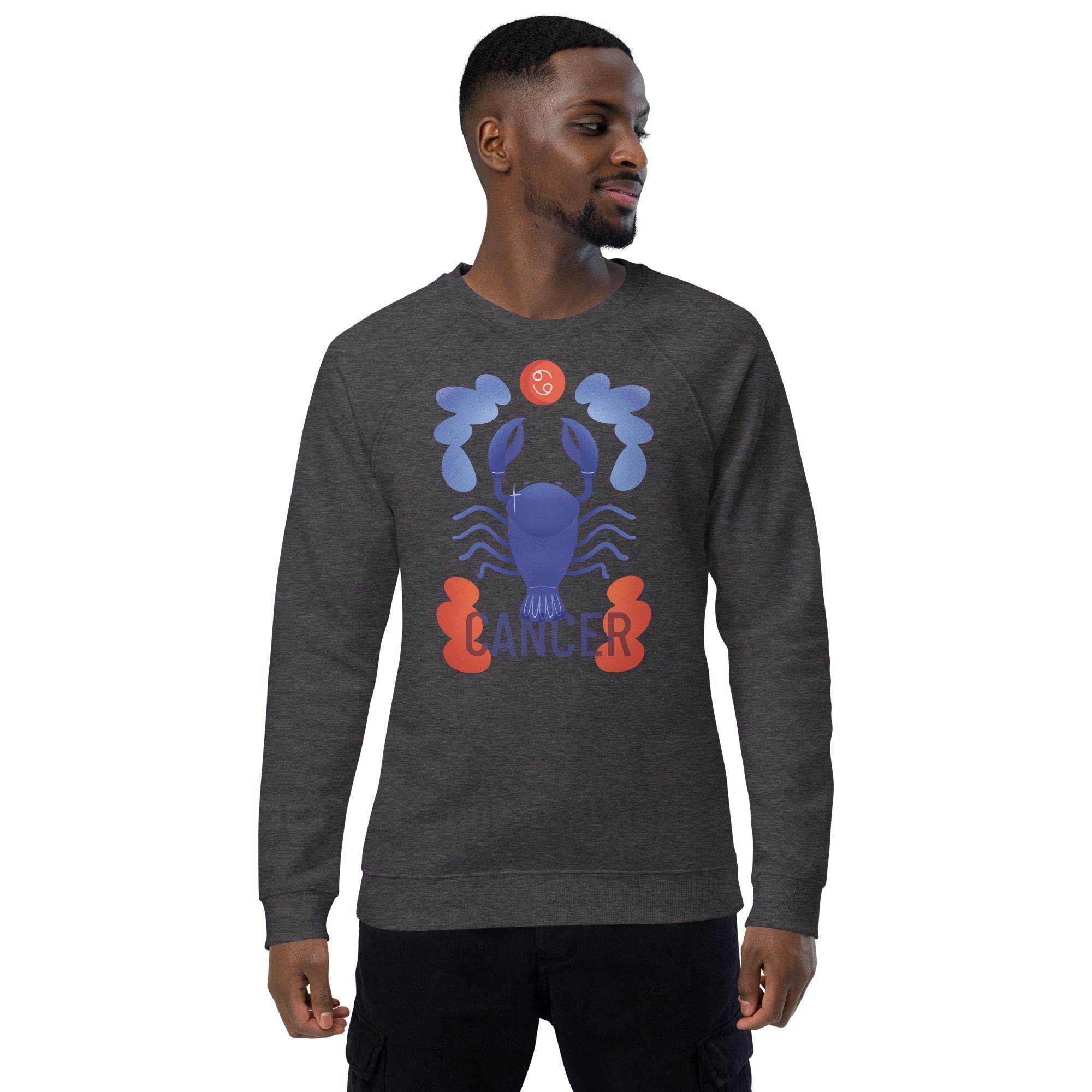 Cancer Unisex Organic Raglan Sweatshirt - Raw Edition -