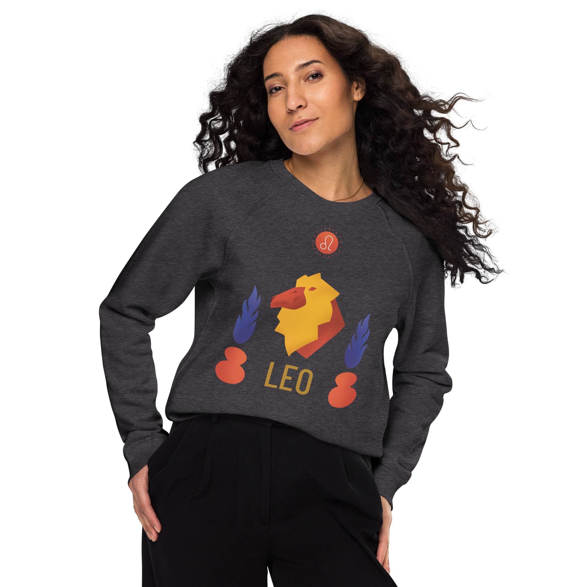 Leo Unisex Organic Raglan Sweatshirt - Raw Edition -