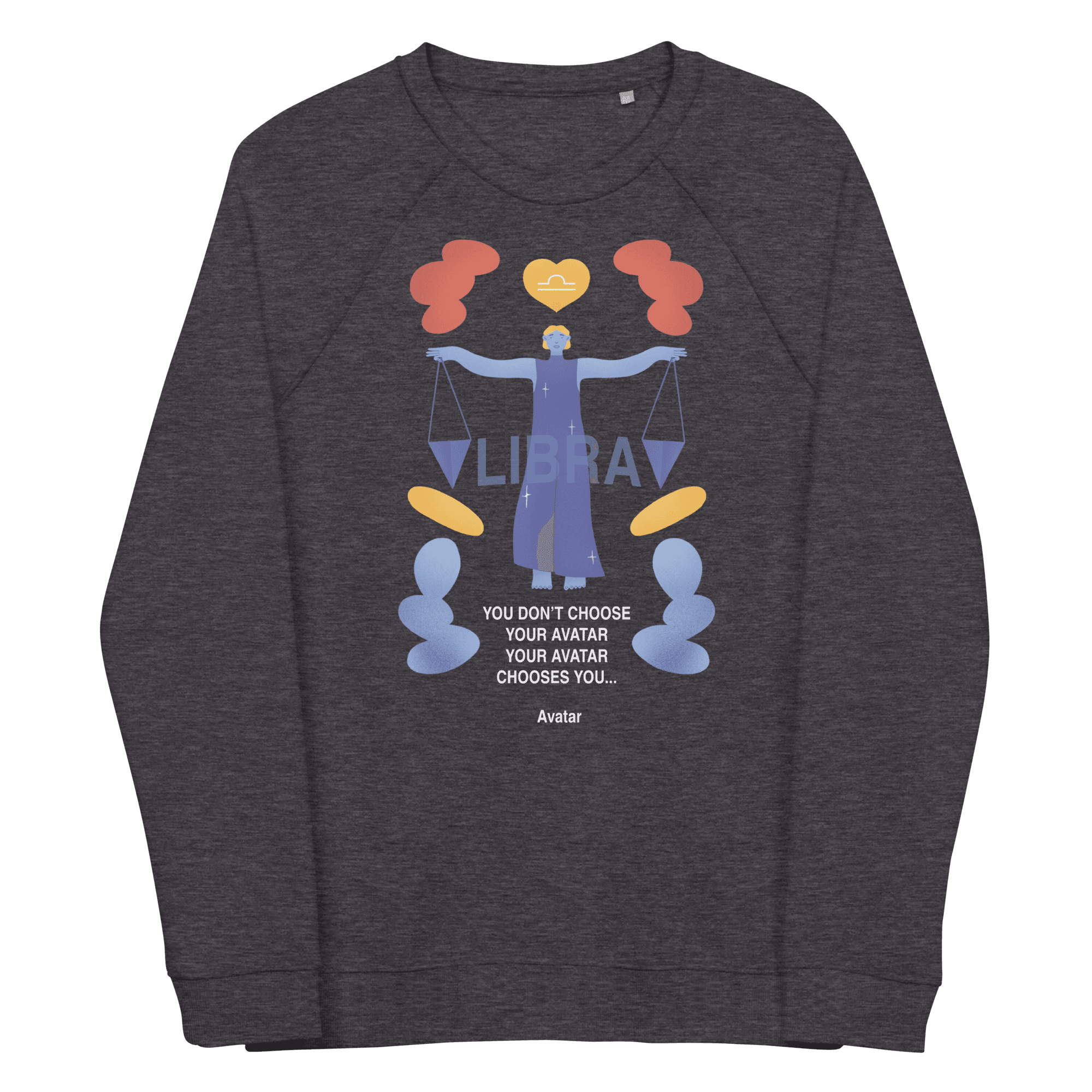 Libra Unisex Organic Raglan Sweatshirt - Avatar Edition -