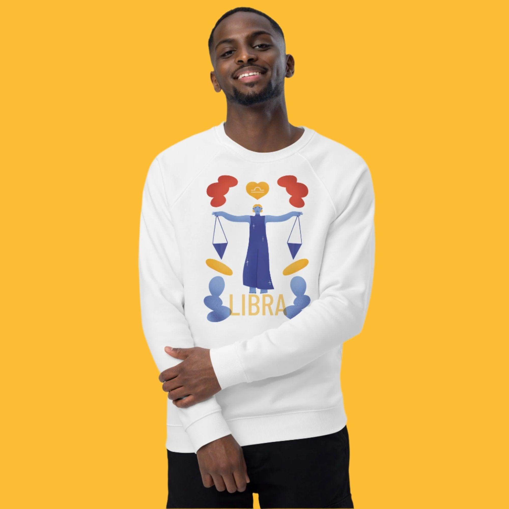 Libra Unisex Organic Raglan Sweatshirt - Raw Edition -