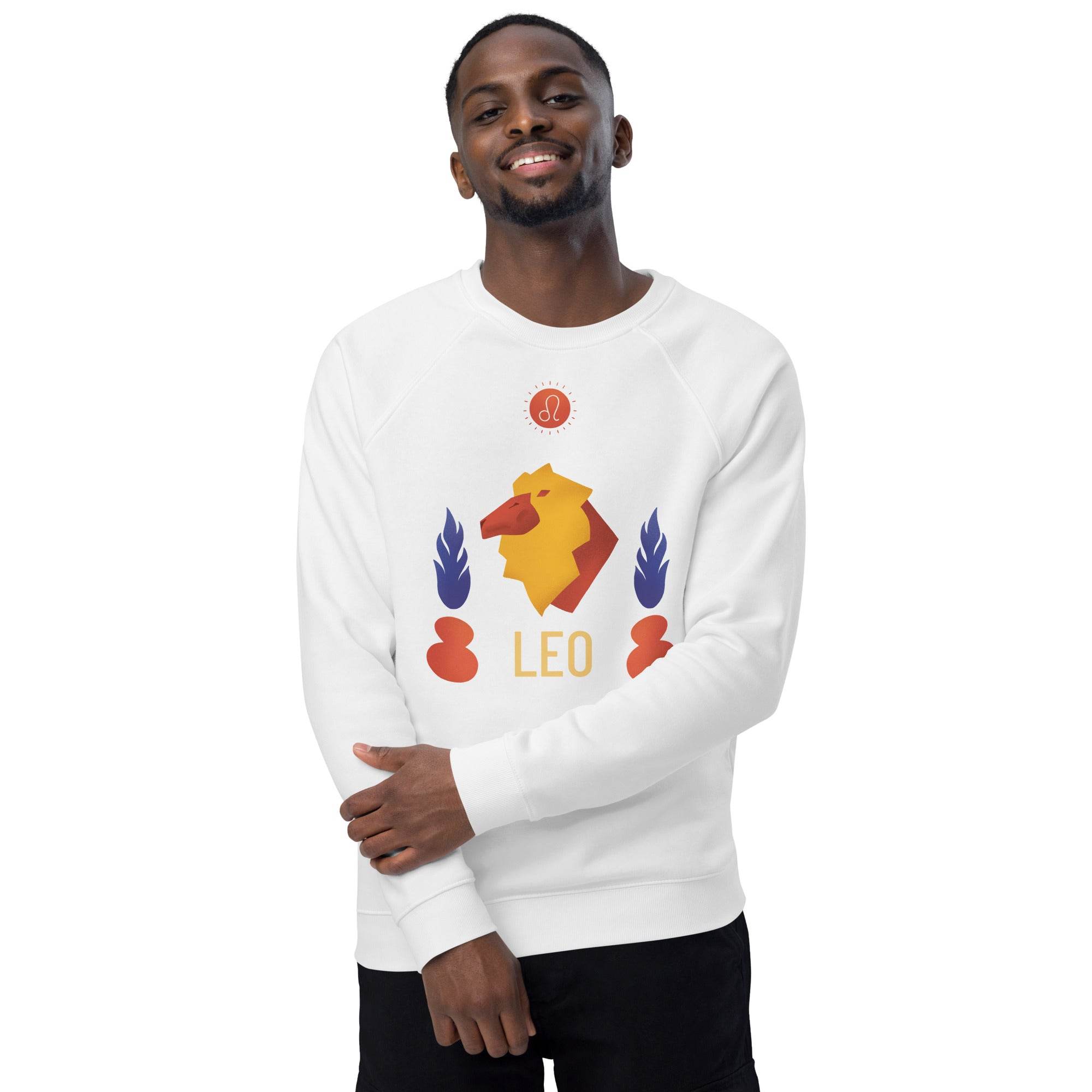 Leo Unisex Organic Raglan Sweatshirt - Raw Edition -
