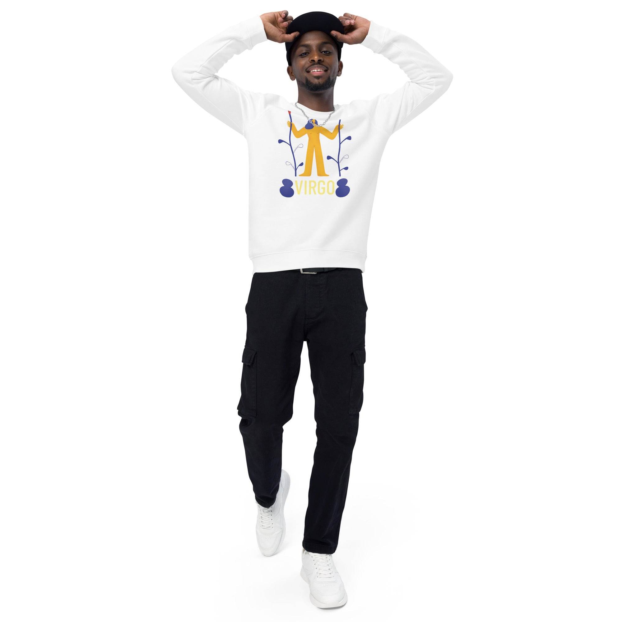Virgo Unisex Organic Raglan Sweatshirt - Raw Edition -