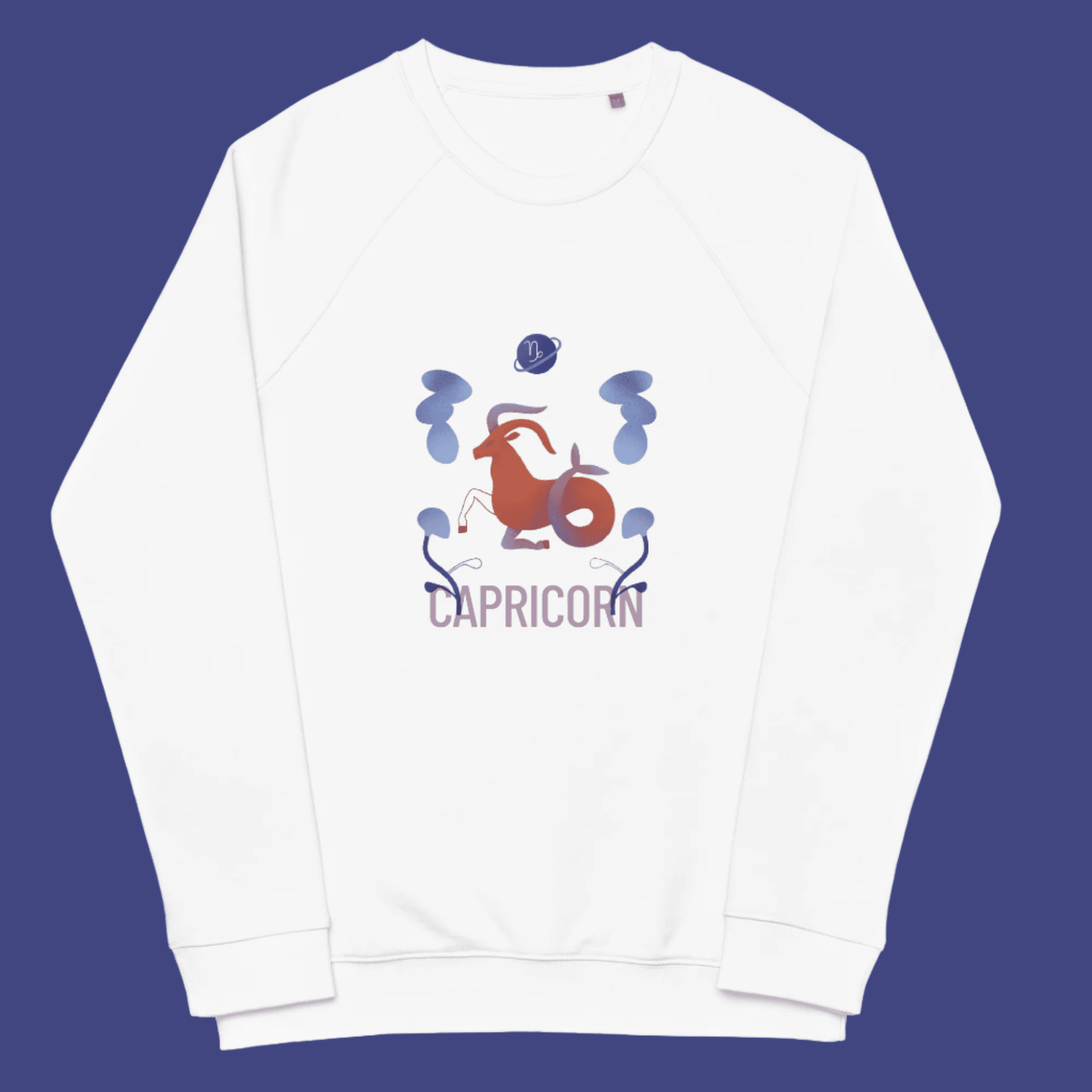 Capricorn Unisex Organic Raglan Sweatshirt - Raw Edition -