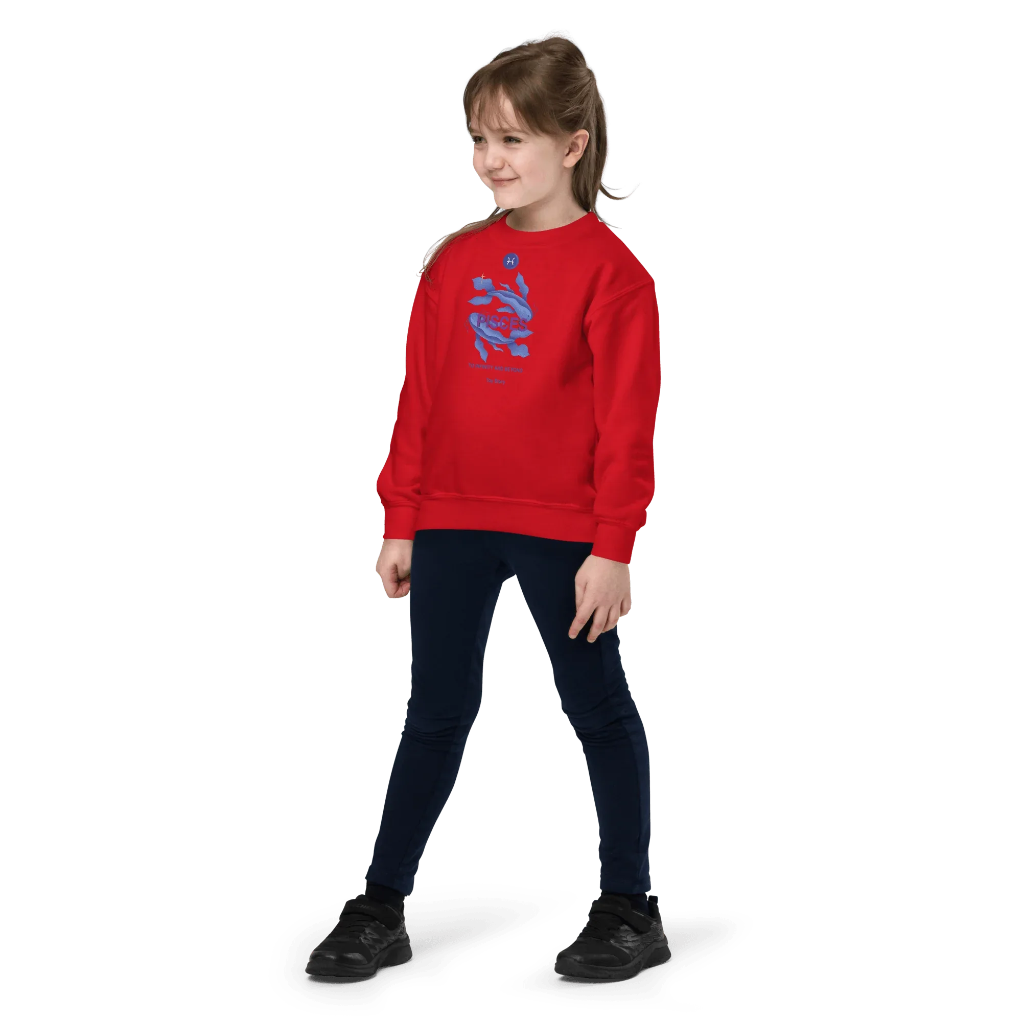 Pisces Youth Crewneck Sweatshirt - KOOMQUAT
