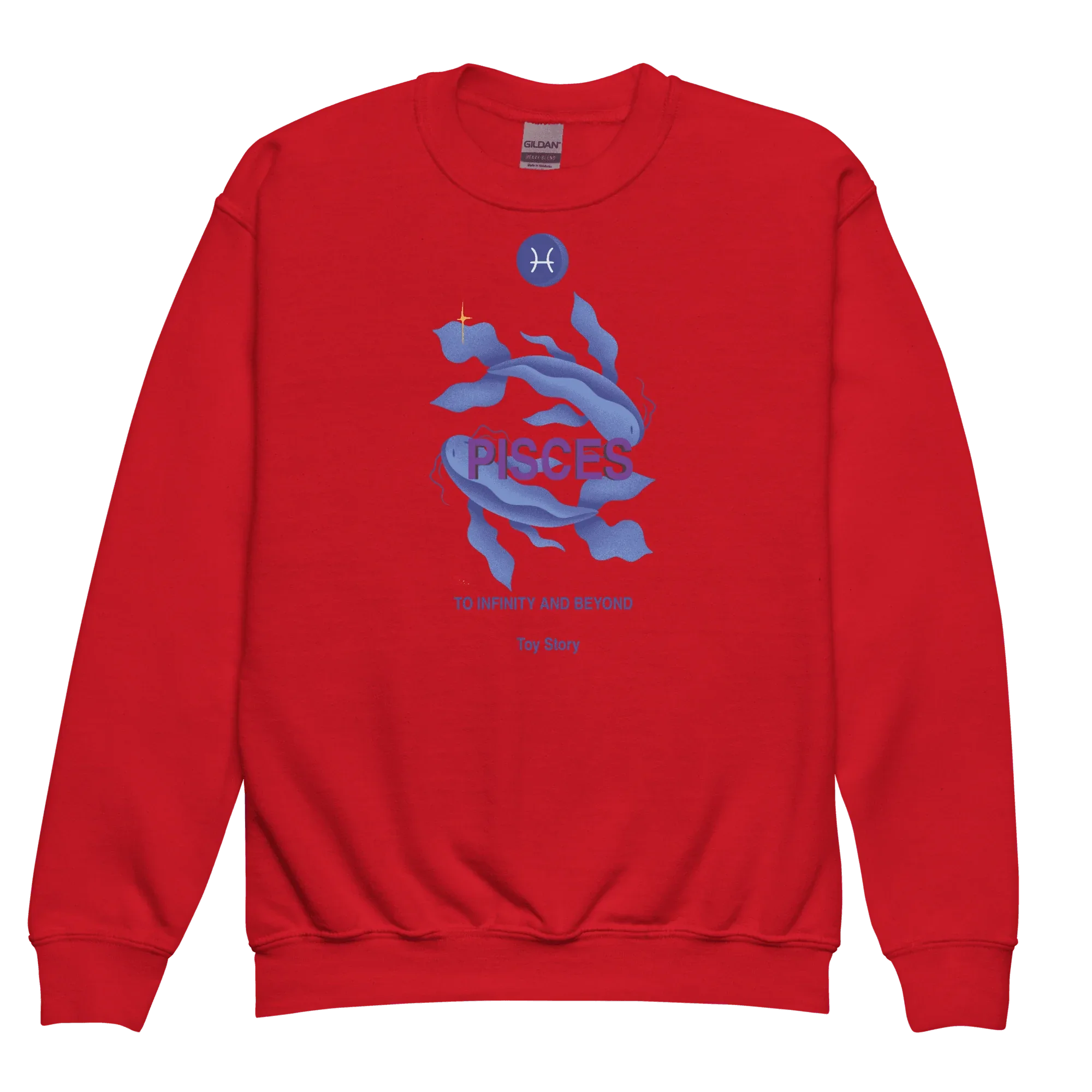 Pisces Youth Crewneck Sweatshirt - KOOMQUAT