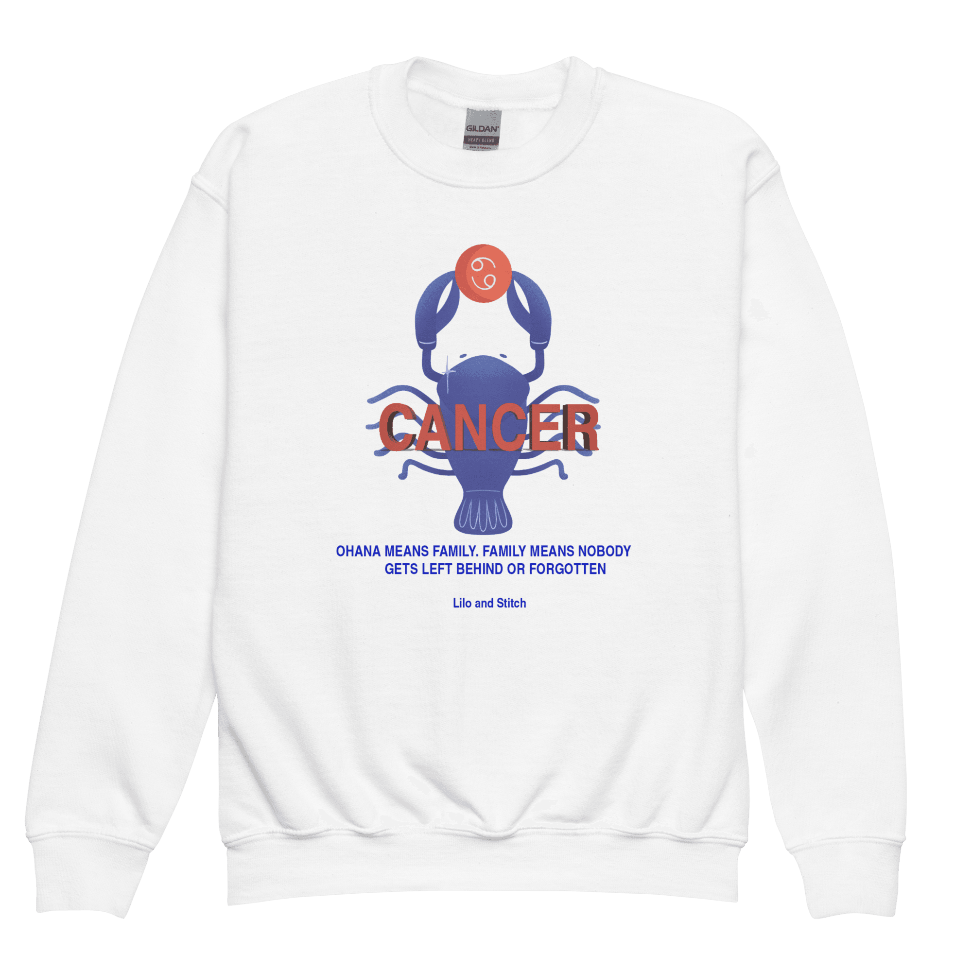 Cancer Youth Crewneck Sweatshirt -