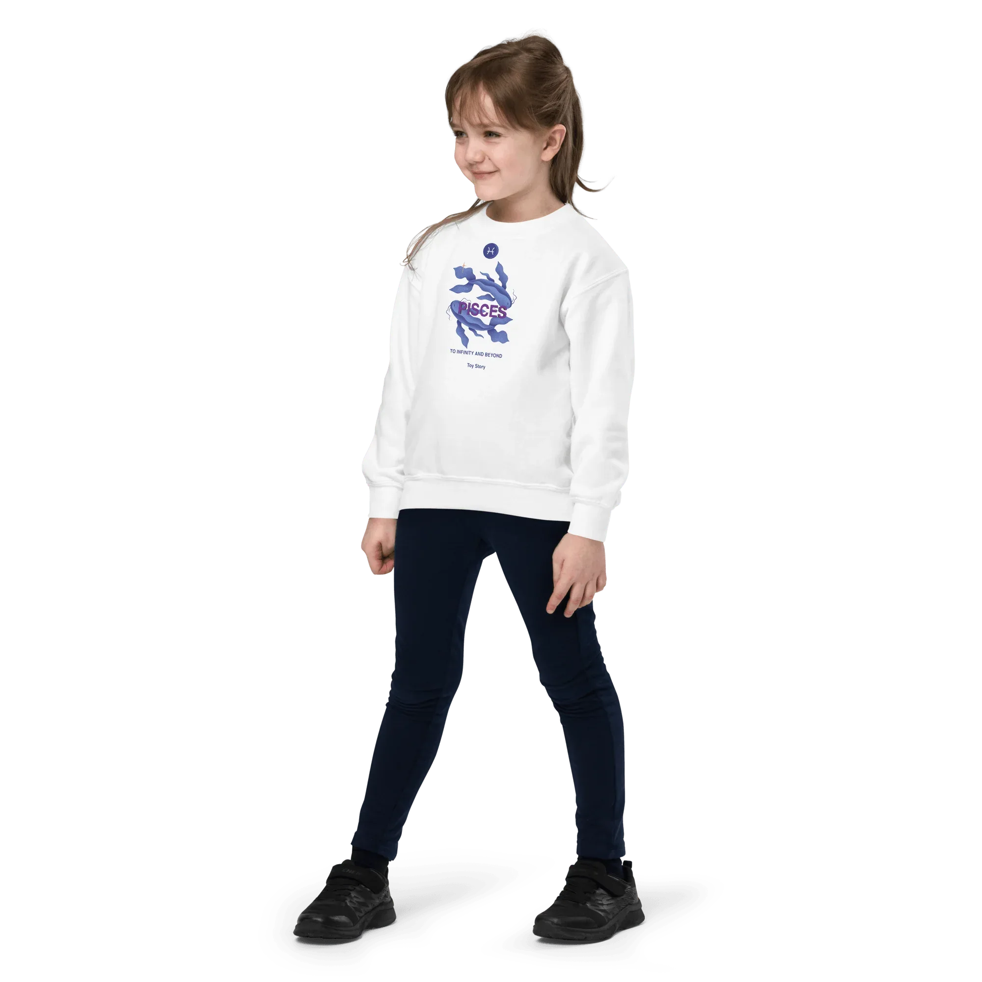 Pisces Youth Crewneck Sweatshirt - KOOMQUAT