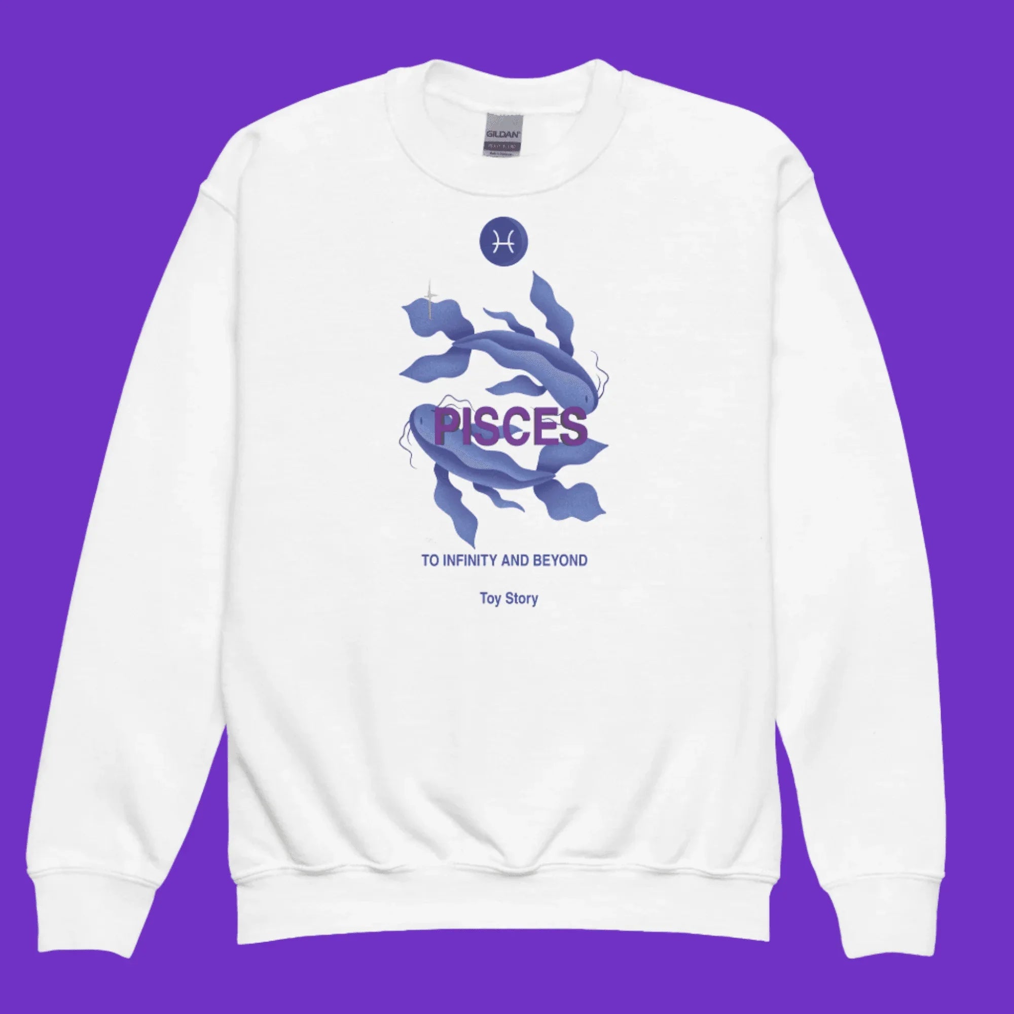 Pisces Youth Crewneck Sweatshirt - KOOMQUAT