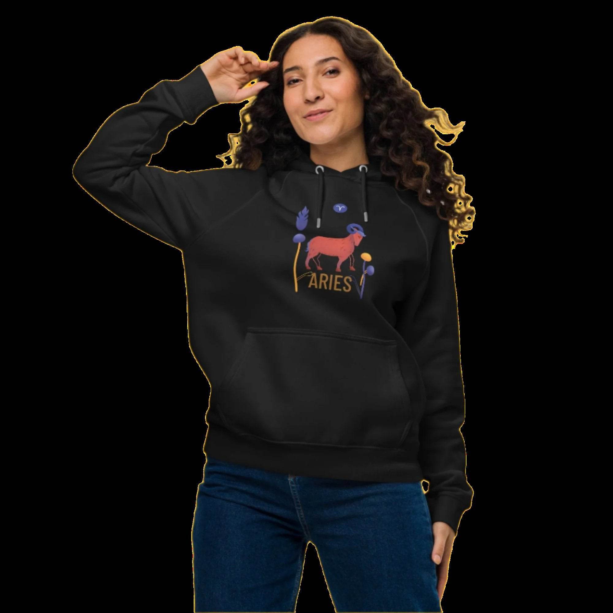 Aries Unisex Eco Raglan Hoodie Raw - 