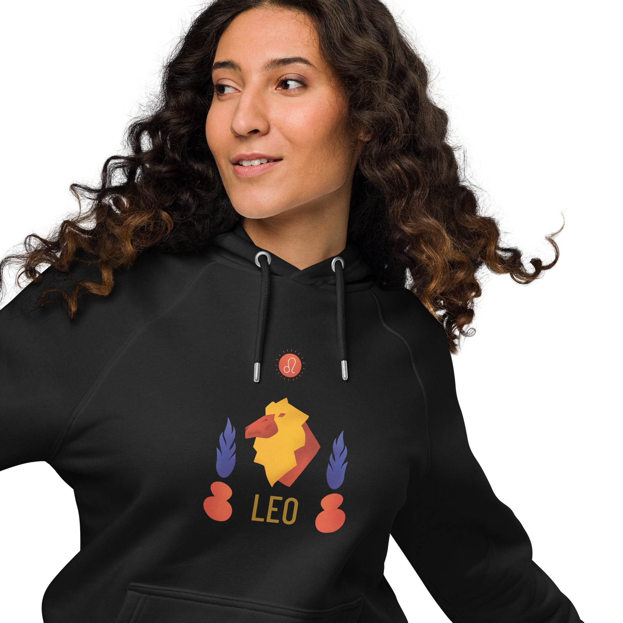 Leo Unisex Eco Raglan Hoodie - Raw Edition - 
