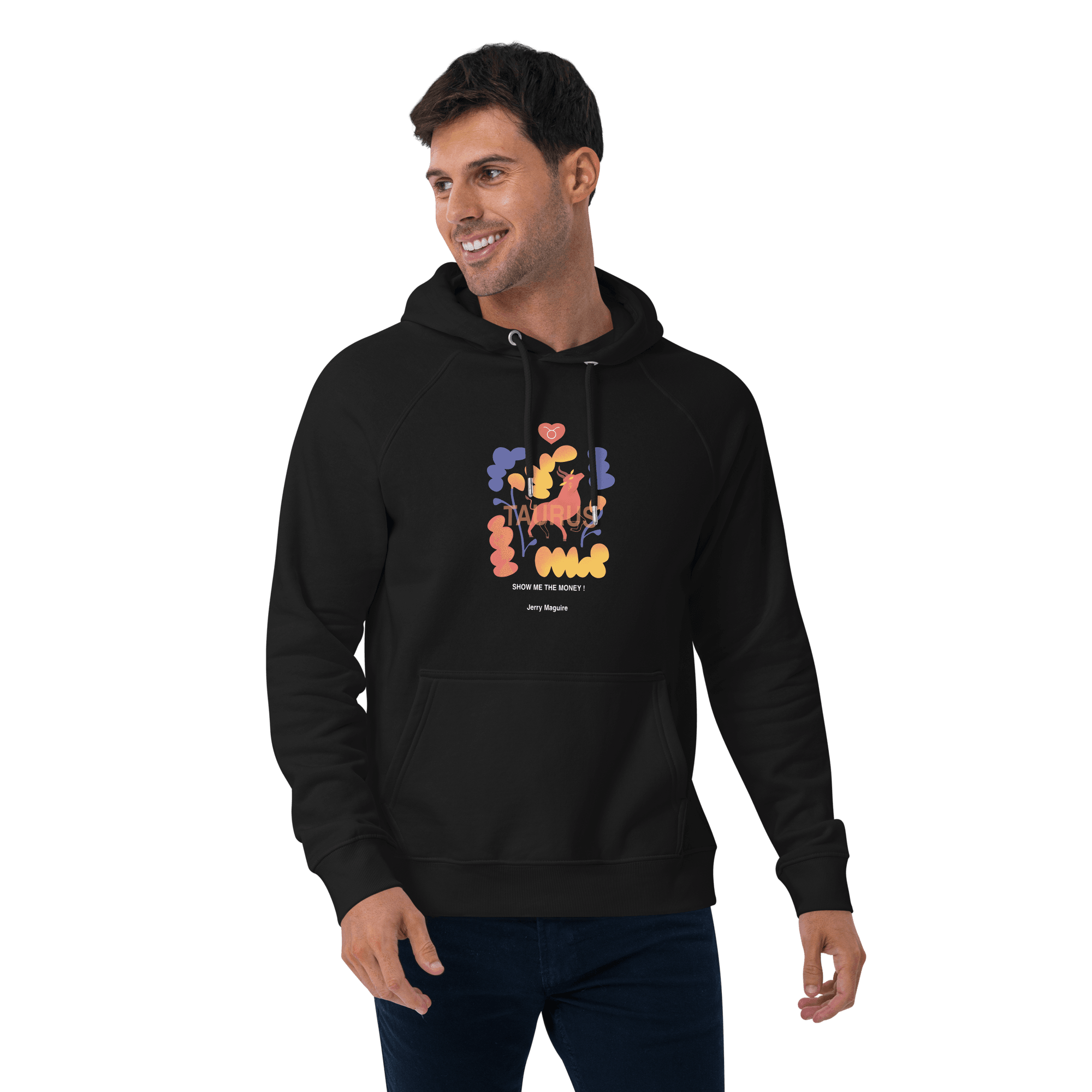 Taurus Unisex eco raglan hoodie Jerry Maguire Edition - 