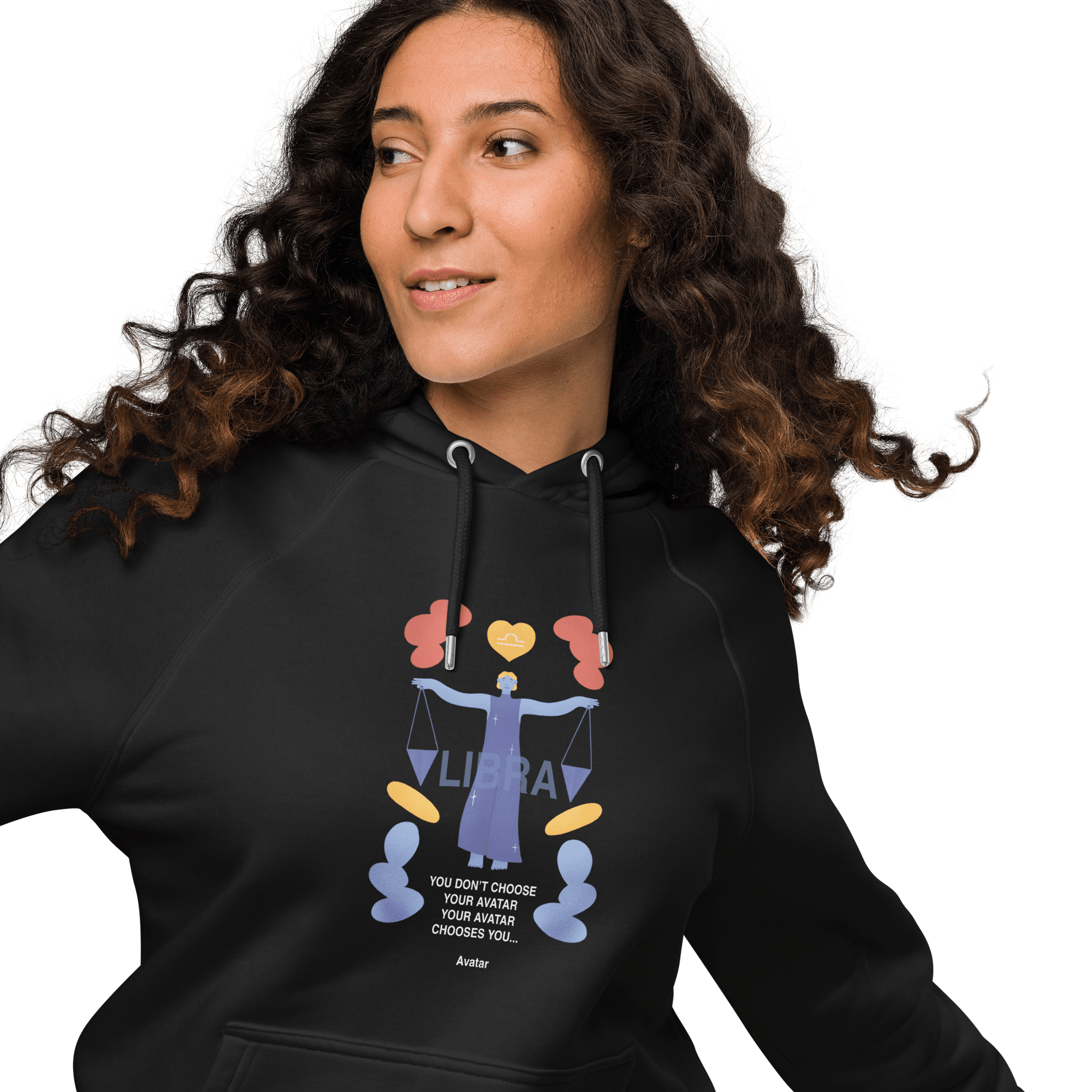 Libra Unisex Eco Raglan Hoodie - Avatar Edition - 