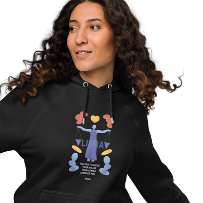 Libra Unisex Eco Raglan Hoodie - Avatar Edition