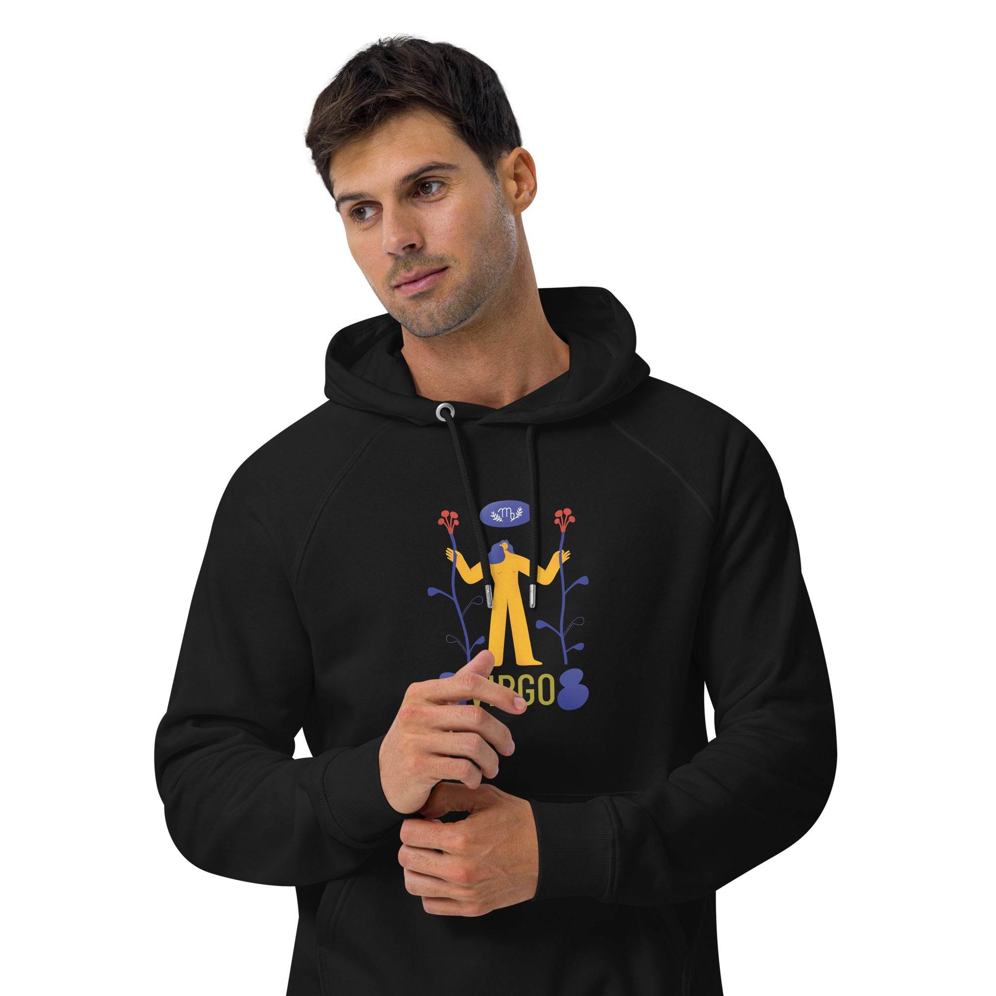 Virgo Unisex Eco Raglan Hoodie - Raw Edition - 