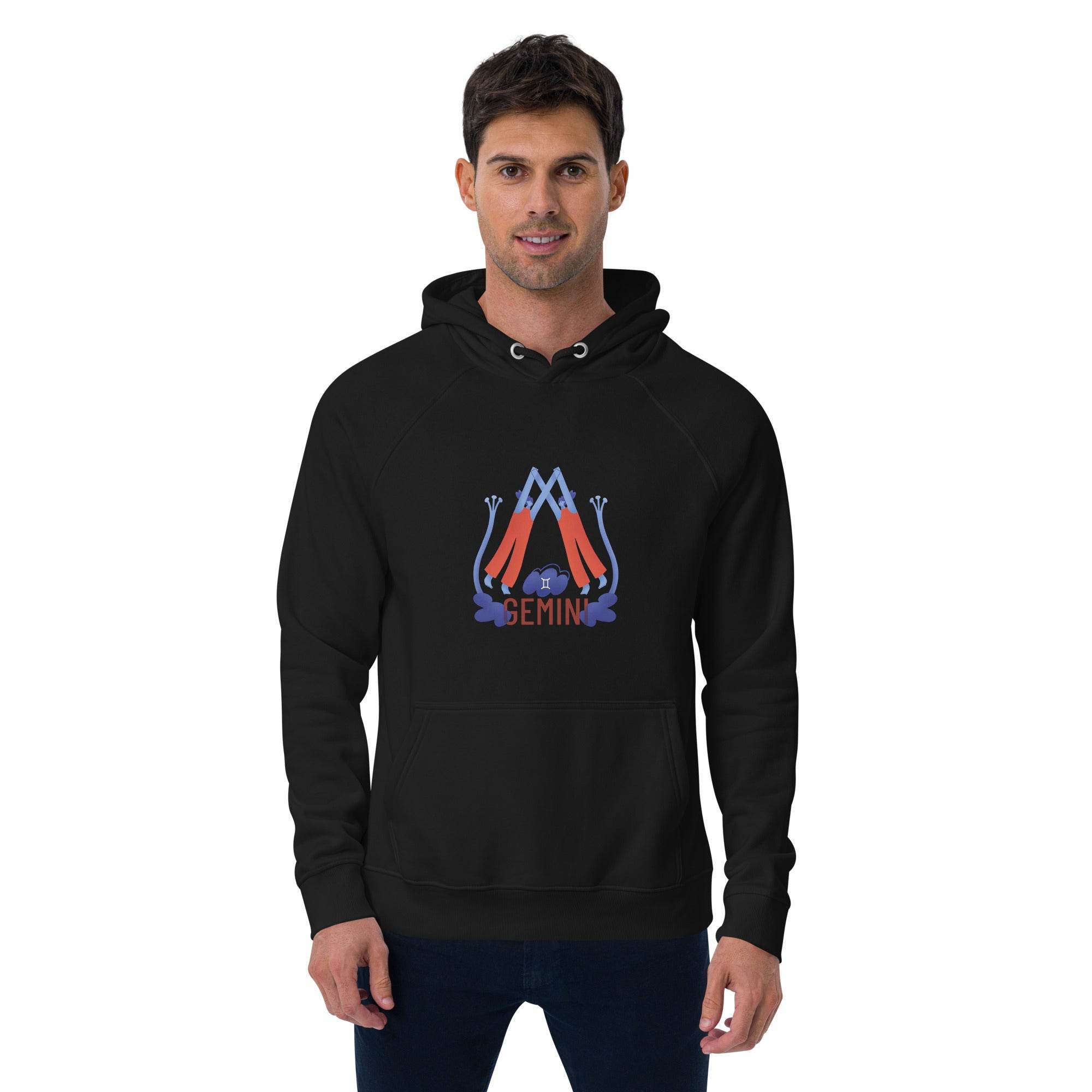 Gemini Unisex Eco Raglan Hoodie - Raw Edition - 