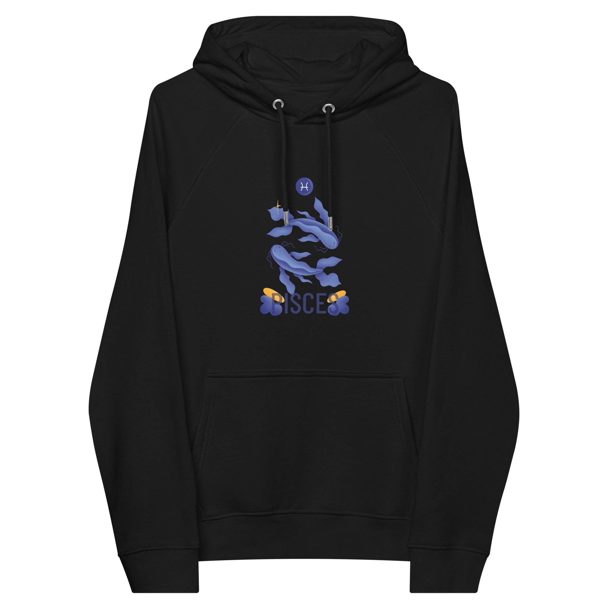Pisces Unisex Eco Raglan Hoodie - Raw Edition - 