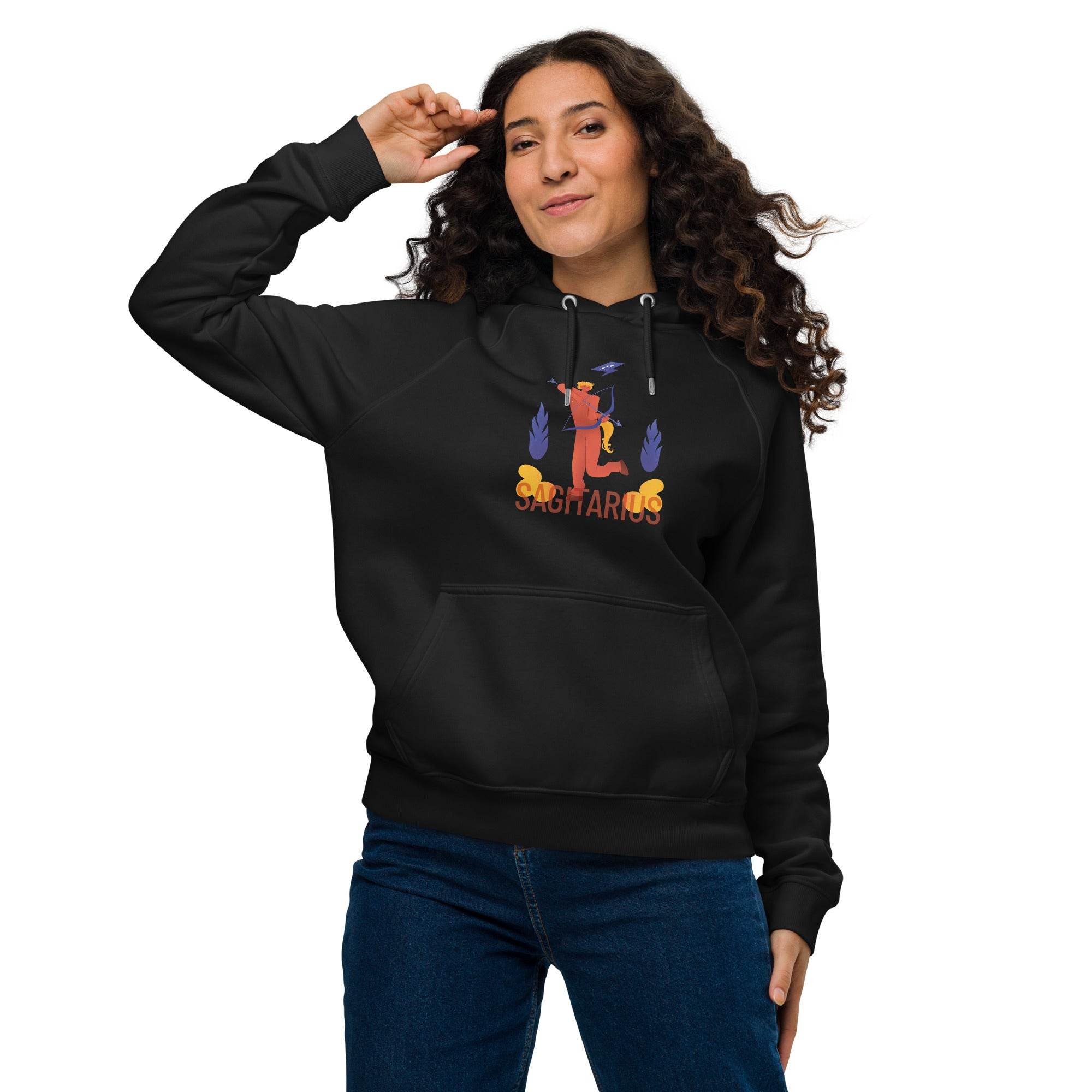 Sagittarius Unisex Eco Raglan Hoodie - Raw Edition - 