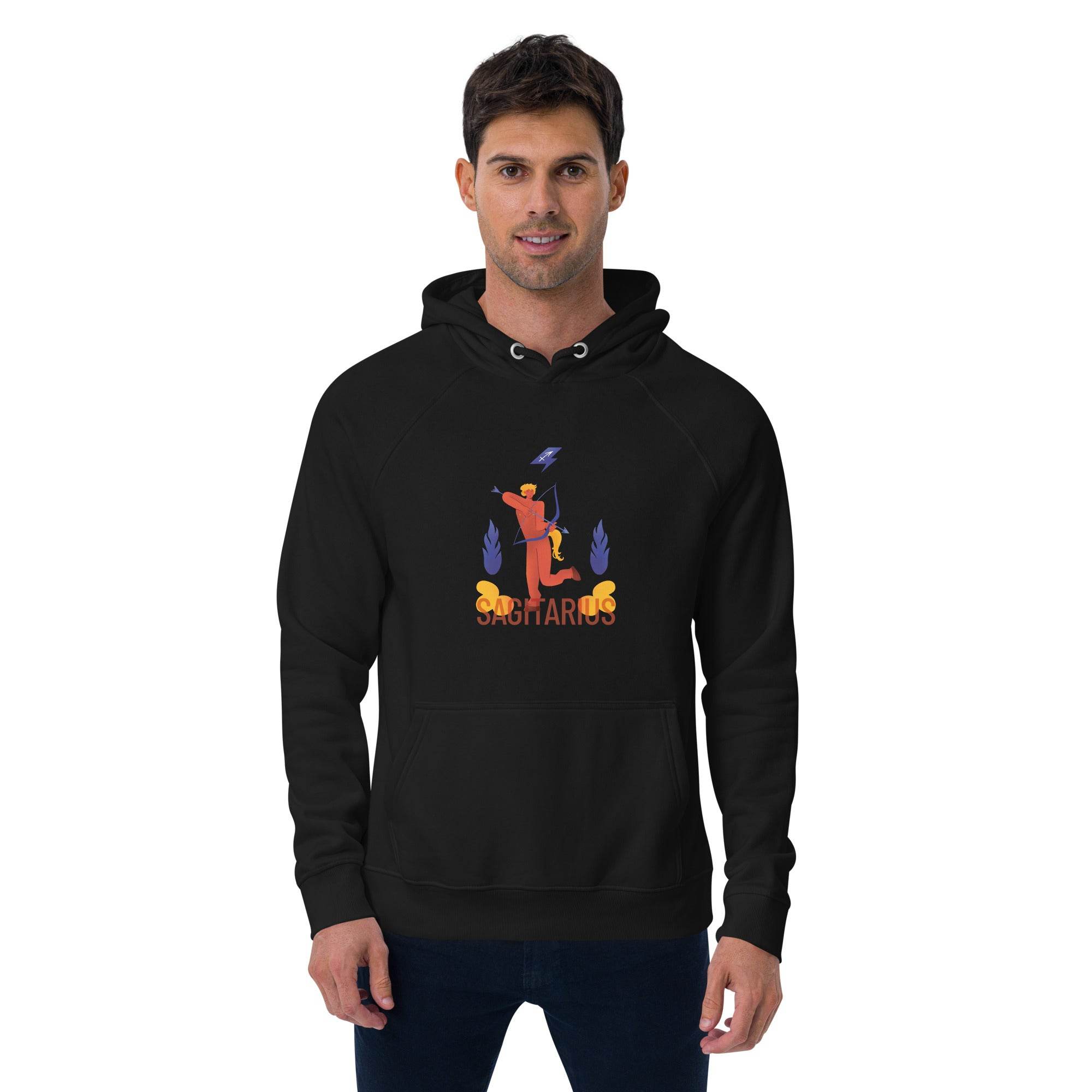 Sagittarius Unisex Eco Raglan Hoodie - Raw Edition - 