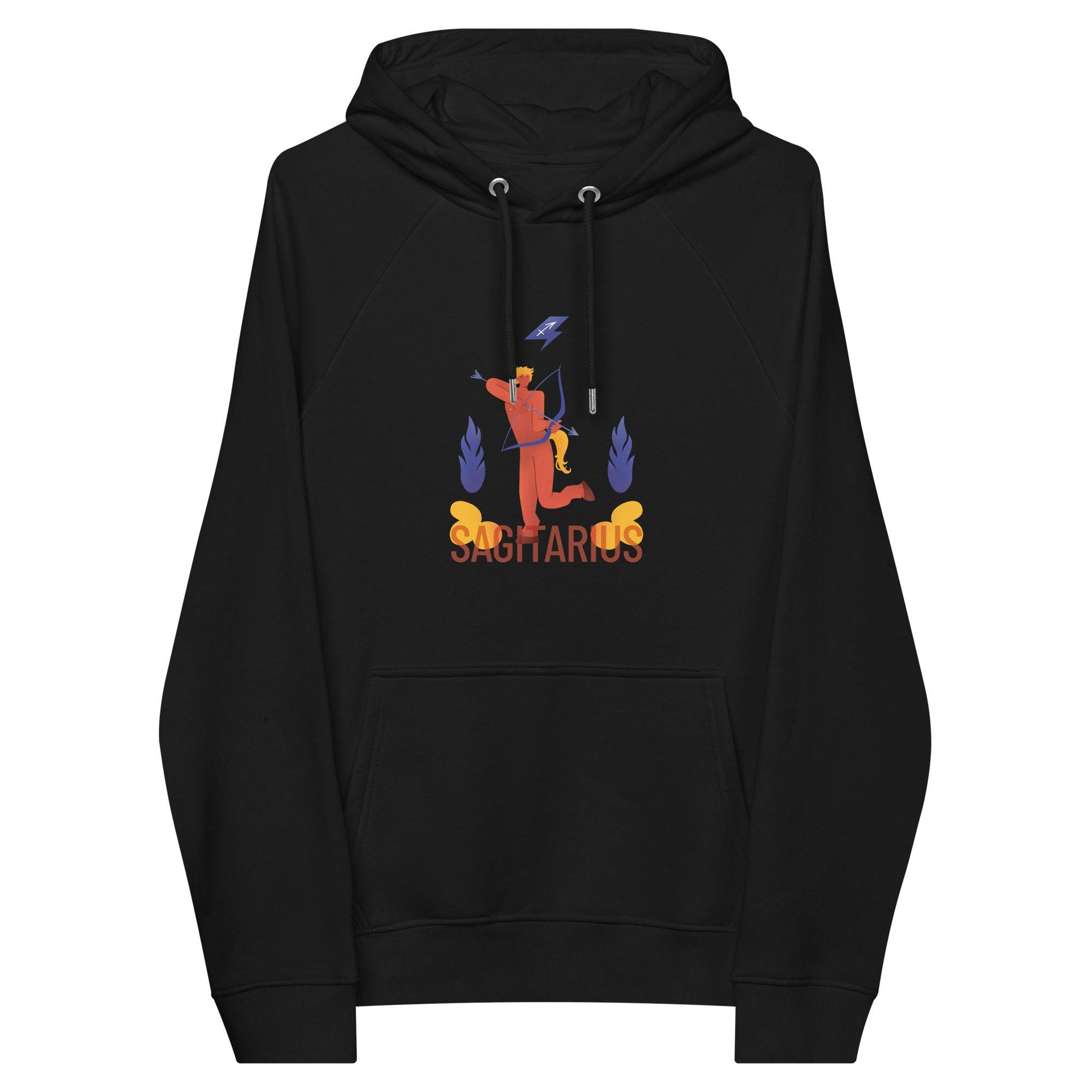 Sagittarius Unisex Eco Raglan Hoodie - Raw Edition - 