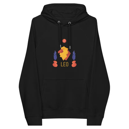 Leo Unisex Eco Raglan Hoodie - Raw Edition